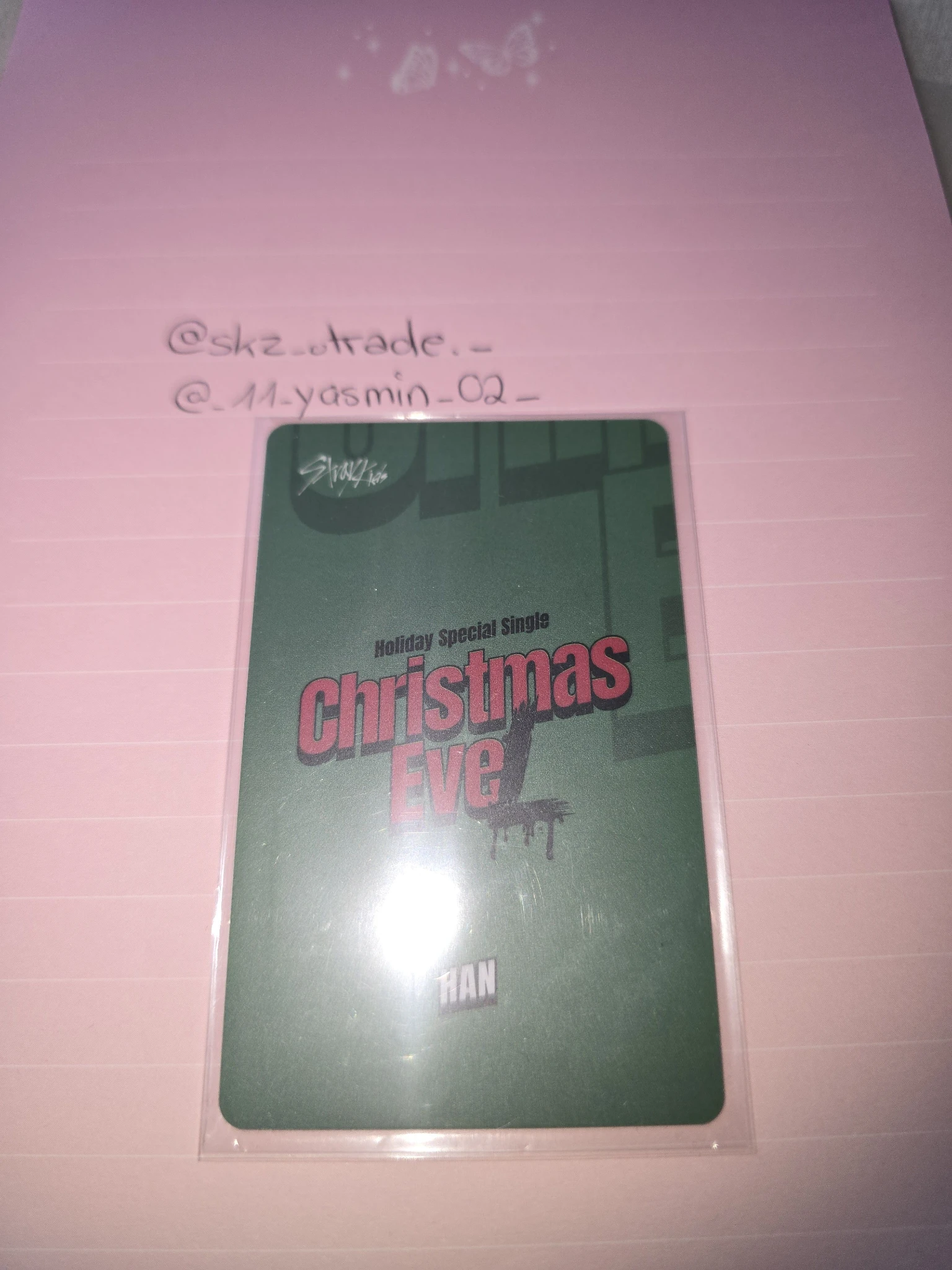 Stray Kids HAN Stray Kids - HAN - Christmas EveL Album soundwave lucky draw pvc card listing photo 2