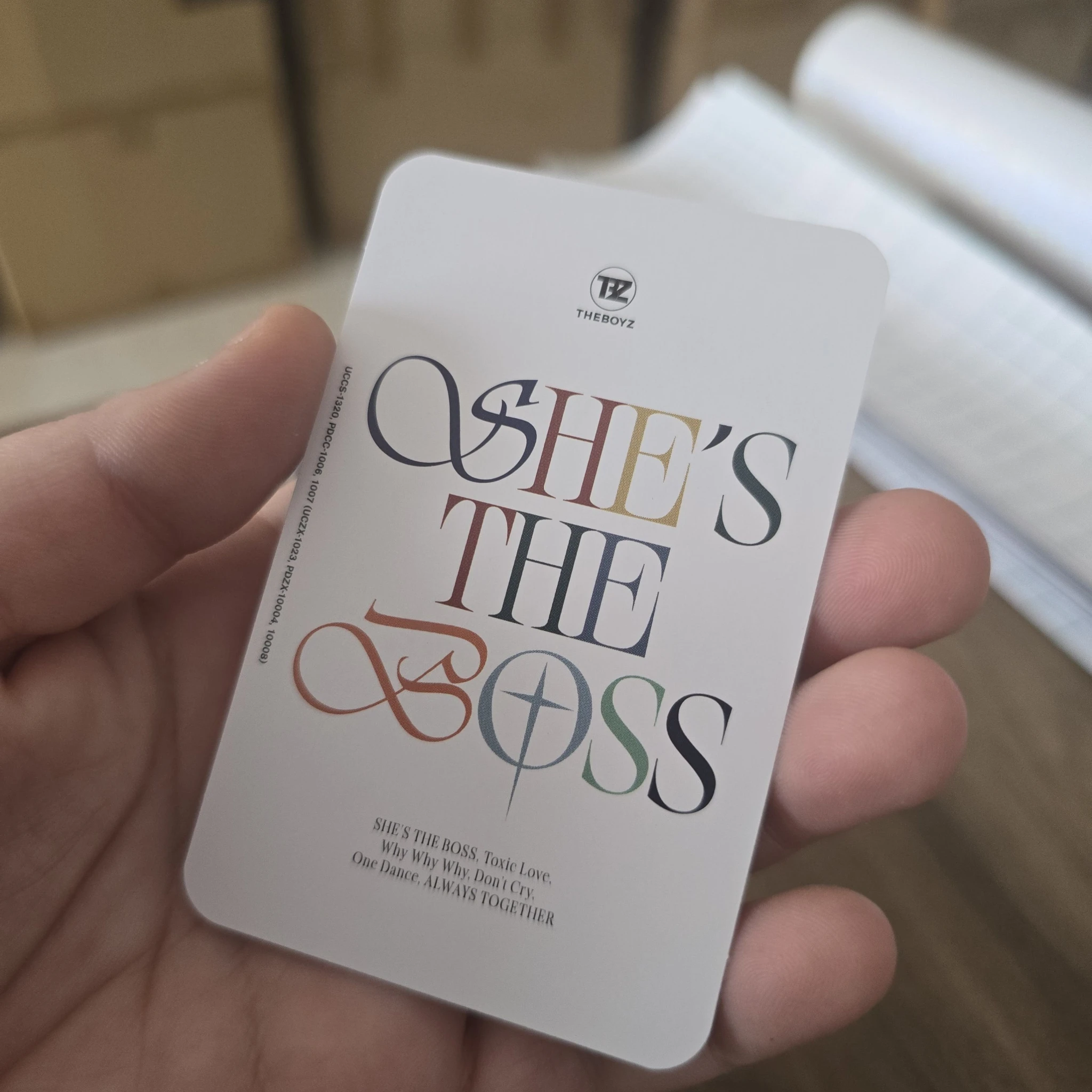 THE BOYZ Q THE BOYZ - Q - She's the Boss Album album photocard always together version listing photo 2