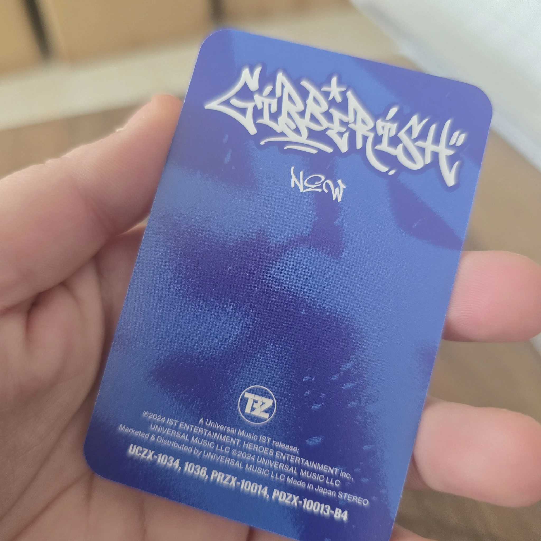 THE BOYZ New THE BOYZ - New - Gibberish Album album photocard shout it out version listing photo 2