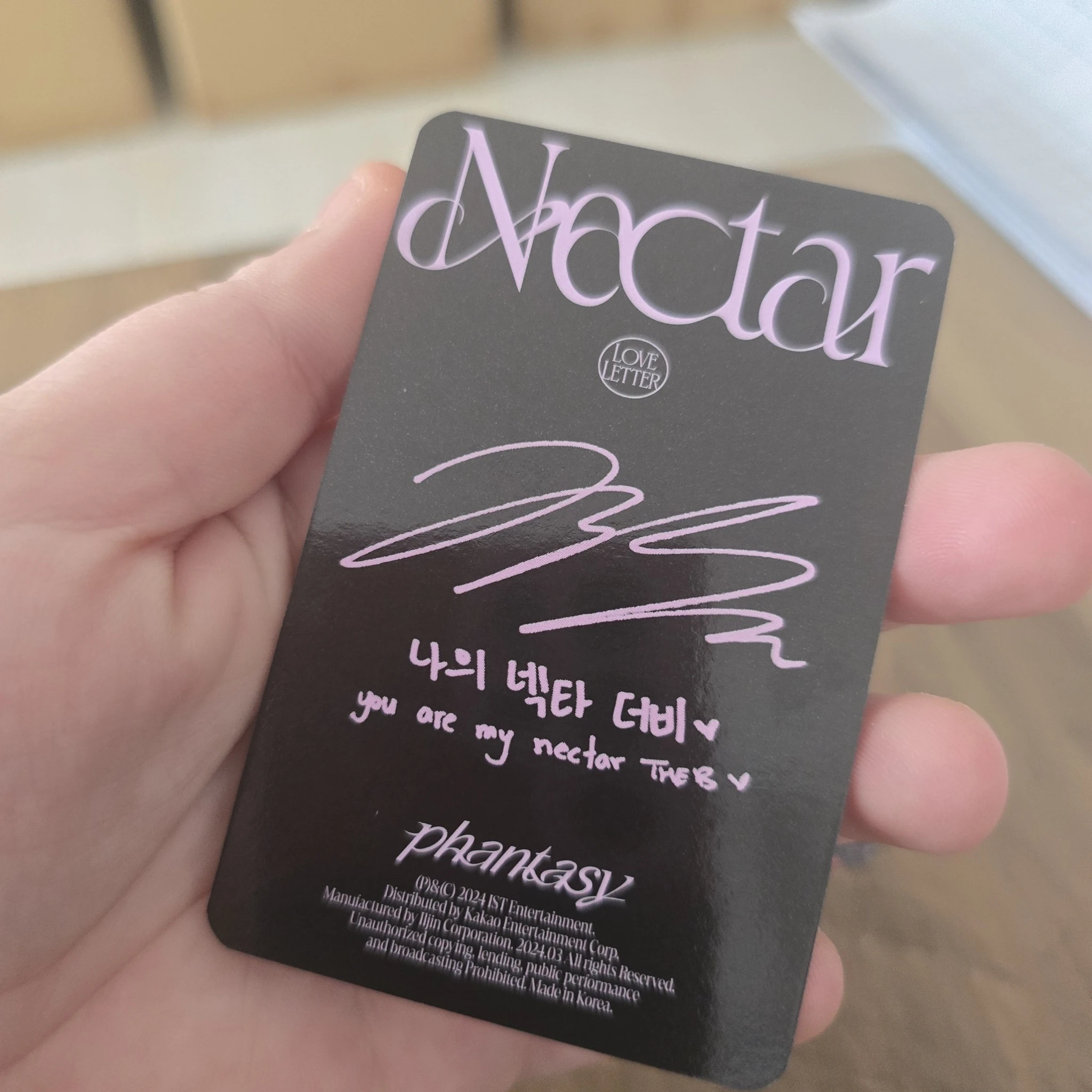 THE BOYZ Jacob THE BOYZ - Jacob - Phantasy Pt. 3: Love Letter Album album photocard send version listing photo 2