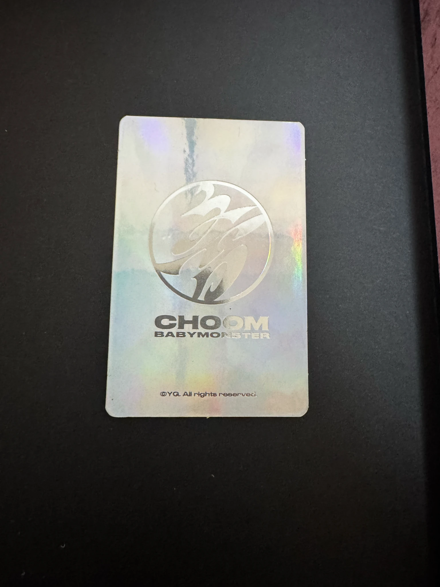 BABYMONSTER Rora BABYMONSTER - Rora - Choom md pop-up stores (all) Event pop-up store merch photocard trading card non-selfie concept version holographic (hologram) listing photo 2