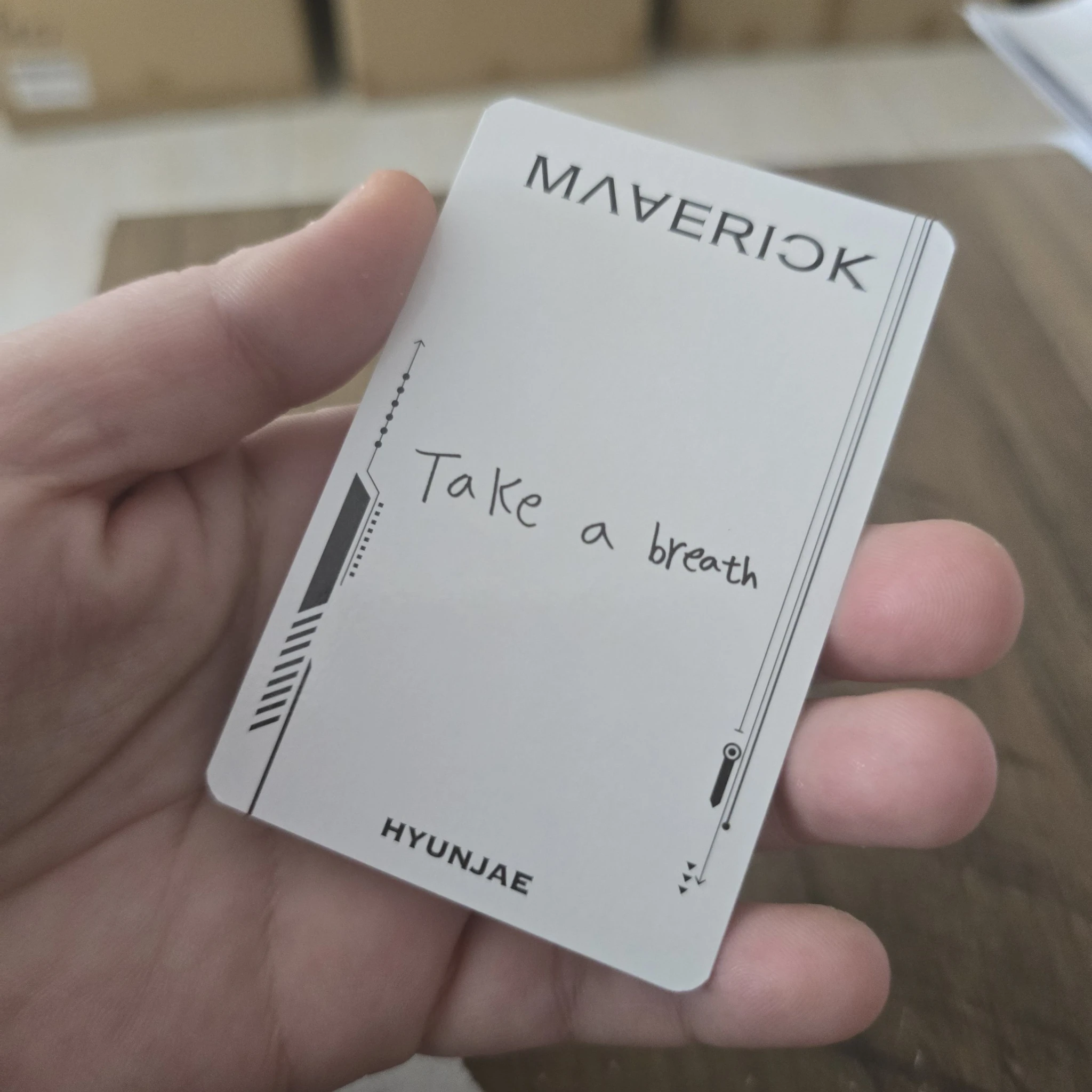 THE BOYZ Hyunjae THE BOYZ - Hyunjae - Maverick Album album photocard mood version listing photo 2