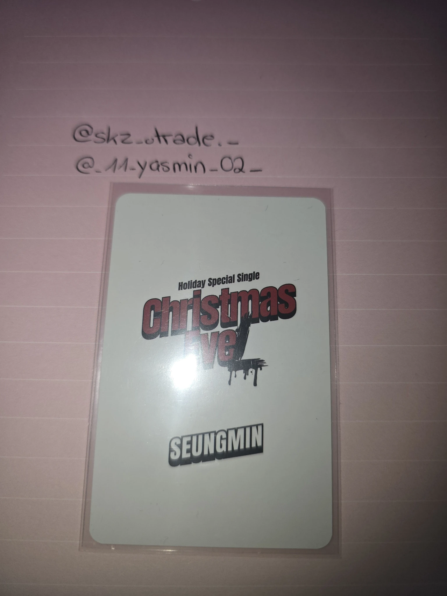 Stray Kids Seungmin Stray Kids - Seungmin - Christmas EveL Album pre-order benefit (pob) synnara listing photo 2