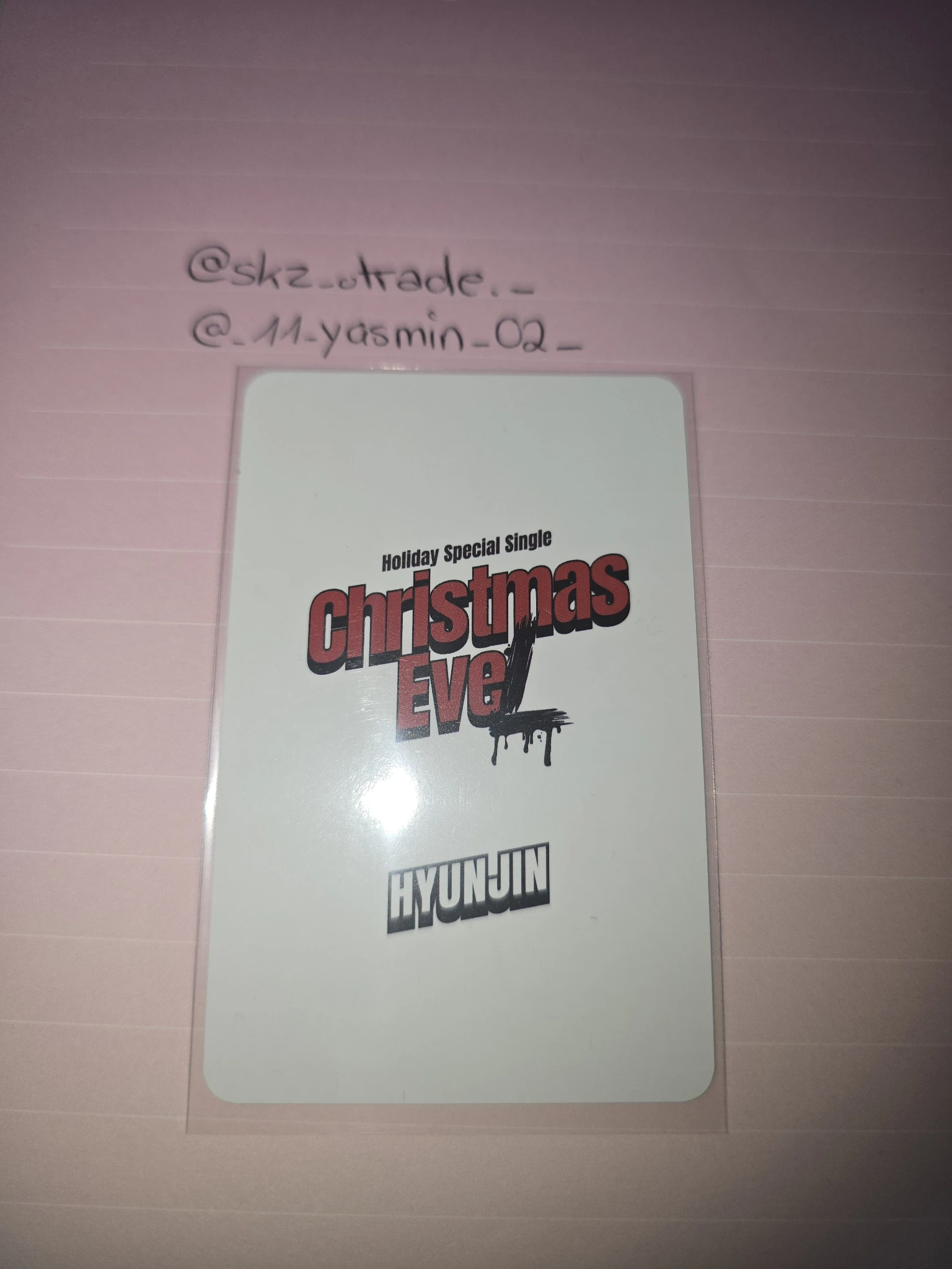 Stray Kids Hyunjin Stray Kids - Hyunjin - Christmas EveL Album pre-order benefit (pob) synnara listing photo 2