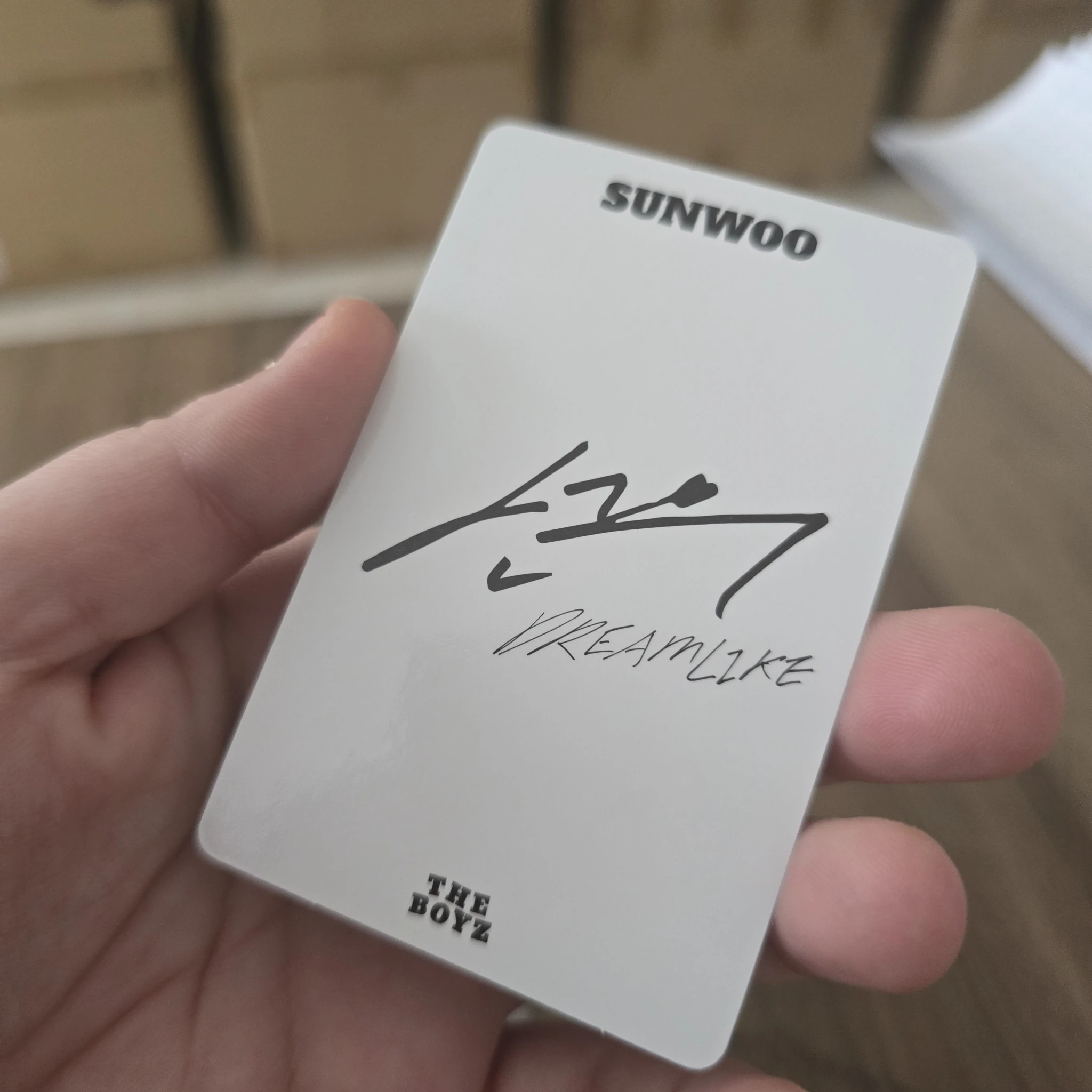 THE BOYZ Sunwoo THE BOYZ - Sunwoo - Dreamlike Album day version album photocard listing photo 2