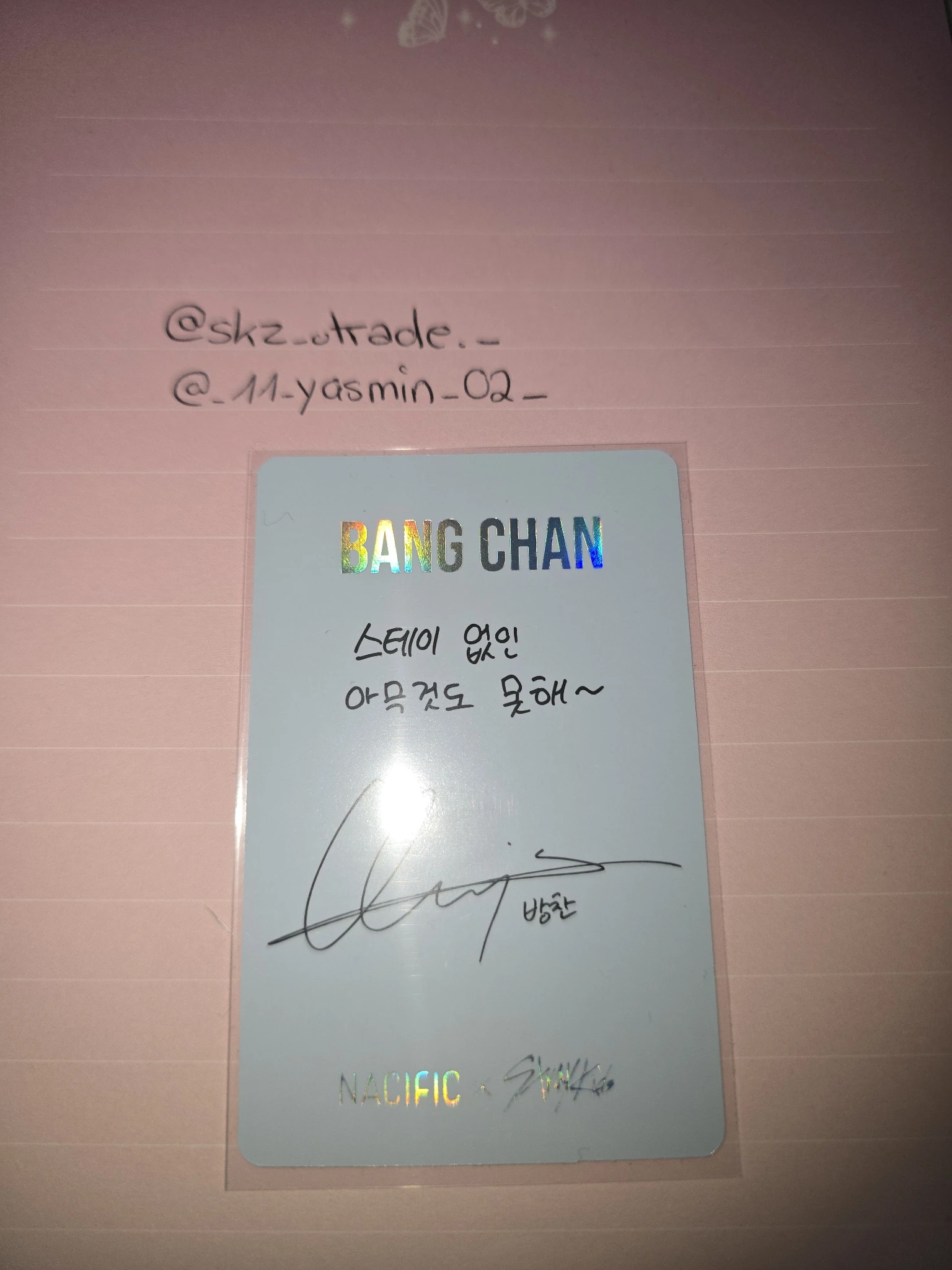 Stray Kids Bang Chan Stray Kids - Bang Chan - NACIFIC  x Stray Kids Other brand collaboration nacific round 11 listing photo 2