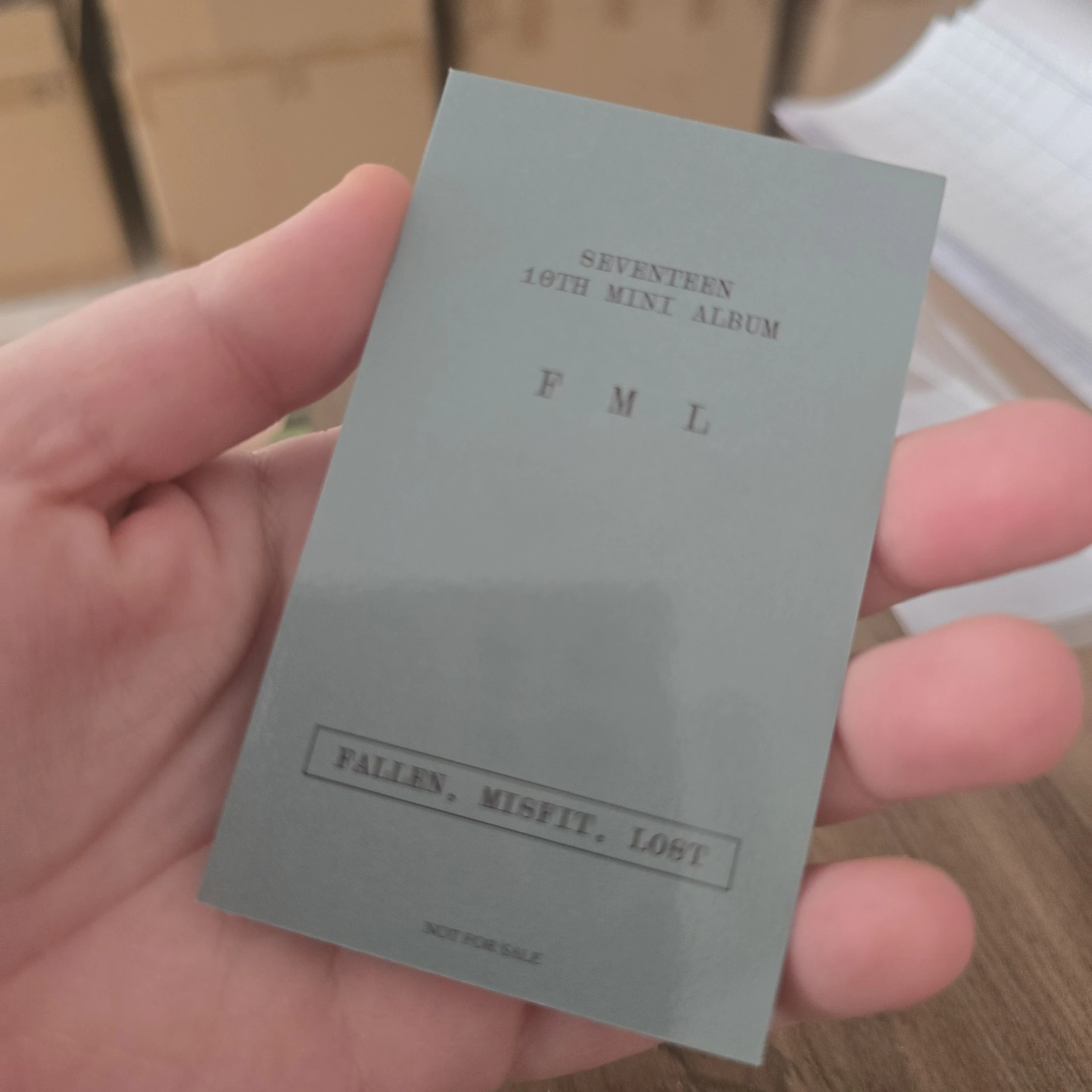 SEVENTEEN Vernon SEVENTEEN - Vernon - FML Album pob (pre-order benefit) tower records carat version listing photo 2