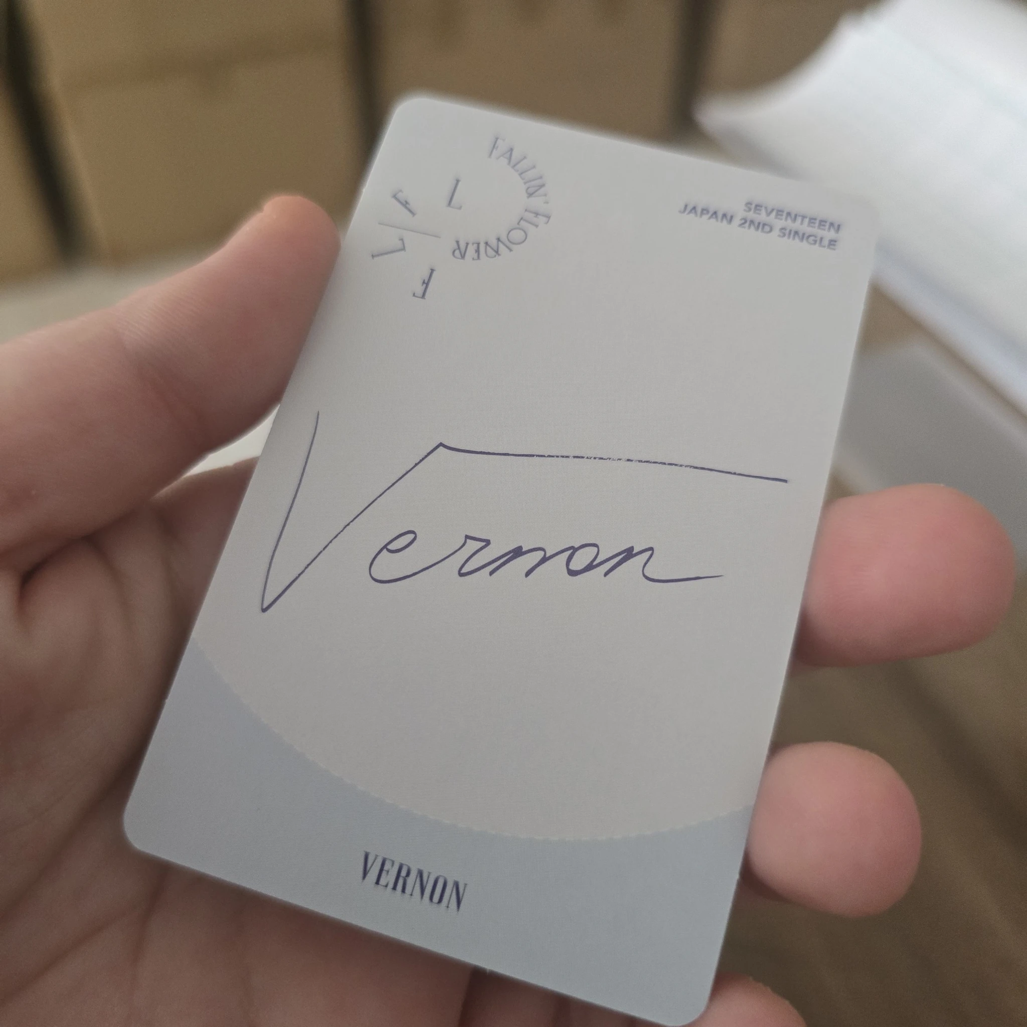 SEVENTEEN Vernon SEVENTEEN - Vernon - Falling Flower Album limited edition album photocard C version listing photo 2