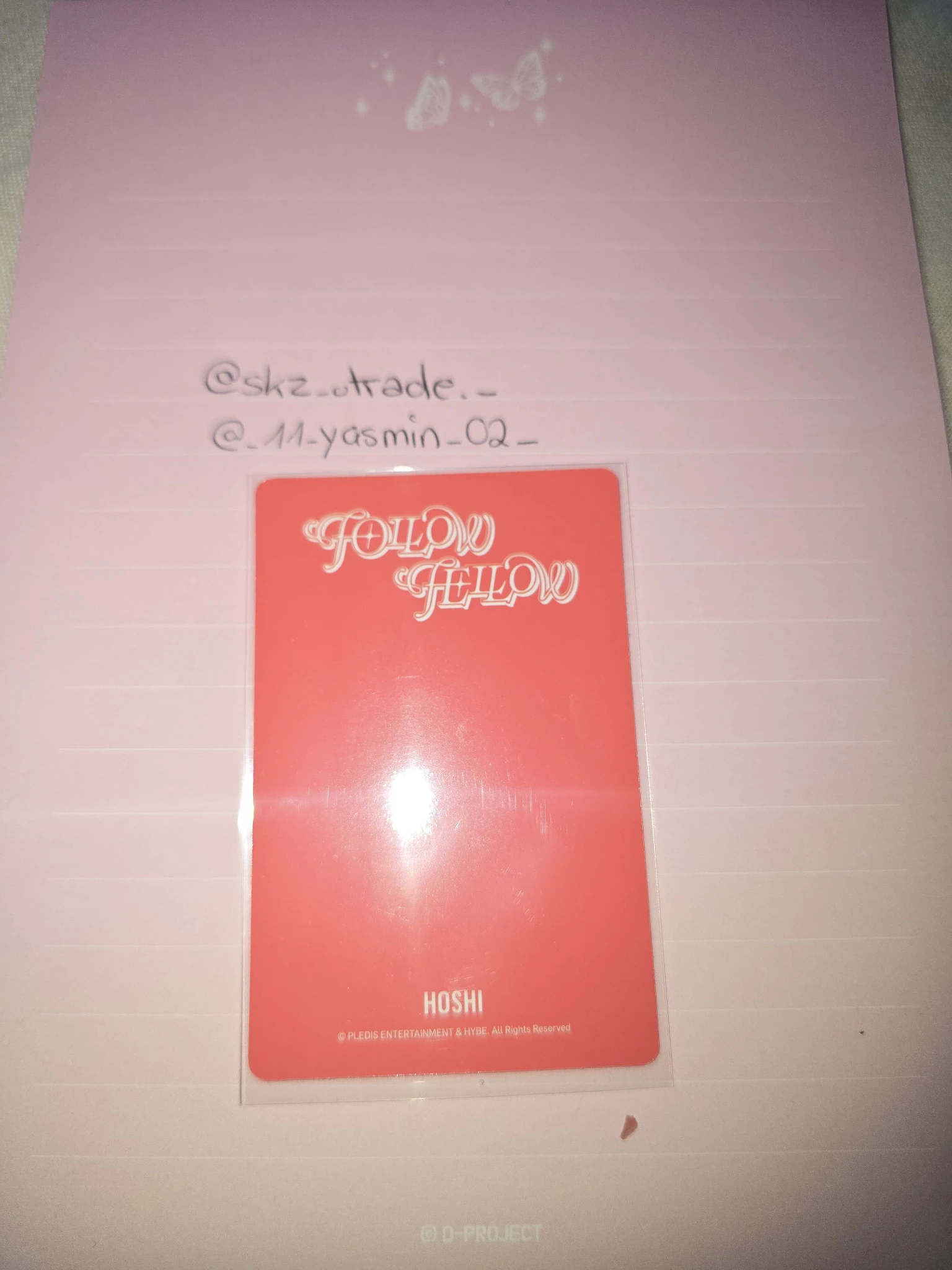 SEVENTEEN Hoshi SEVENTEEN - Hoshi - [Follow Fellow] Tour Event random photocard listing photo 2