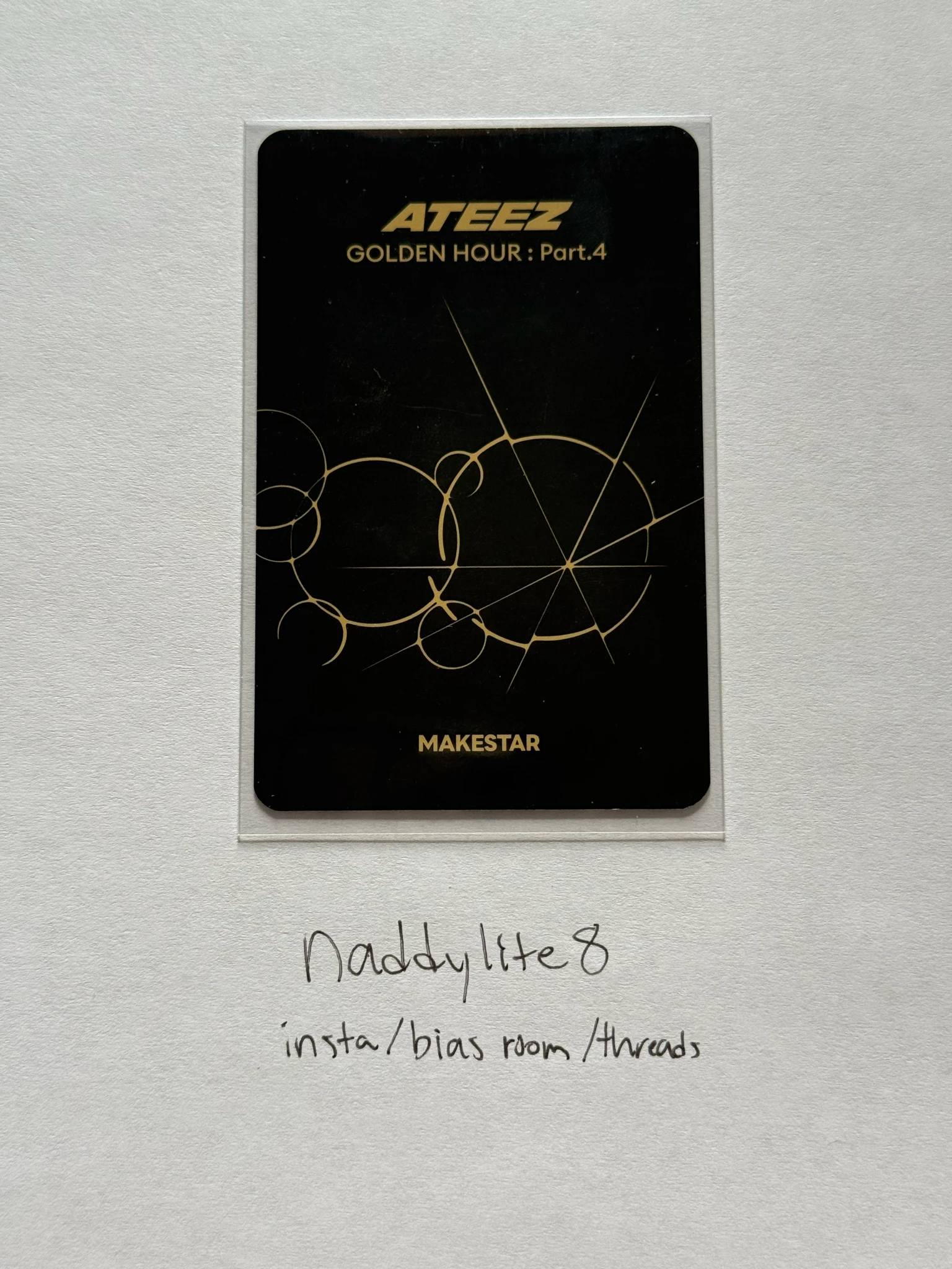 ATEEZ Hongjoong ATEEZ - Hongjoong - Golden Hour : Part.4 Album purchase benefit makestar lucky draw listing photo 2