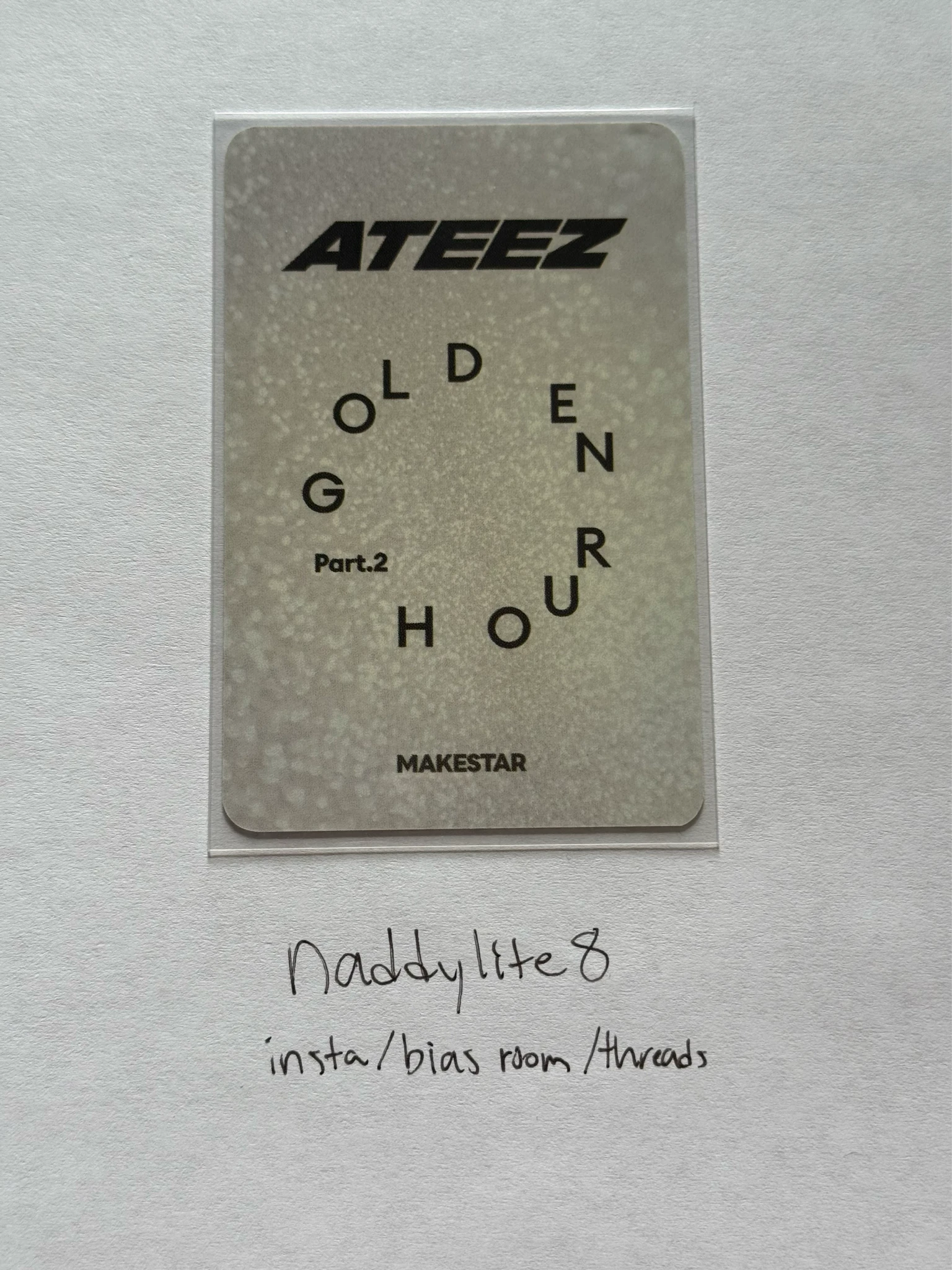 ATEEZ Seonghwa ATEEZ - Seonghwa - Golden Hour : Part 2 Album europe (EU) exclusive offline makestar lucky draw listing photo 2
