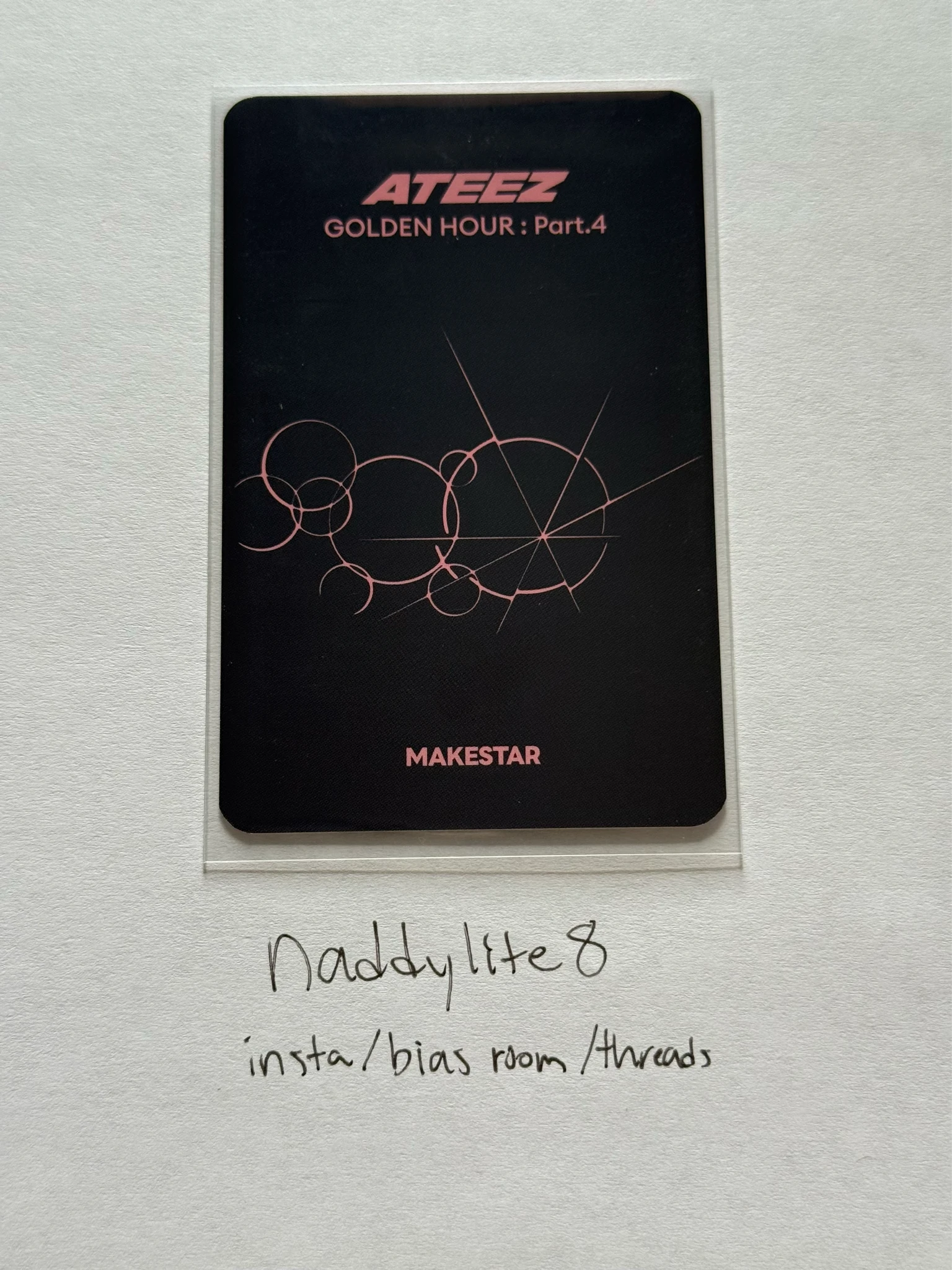 ATEEZ San ATEEZ - San - Golden Hour : Part.4 Album makestar video call (fancall) pob (pre-order benefit) listing photo 2
