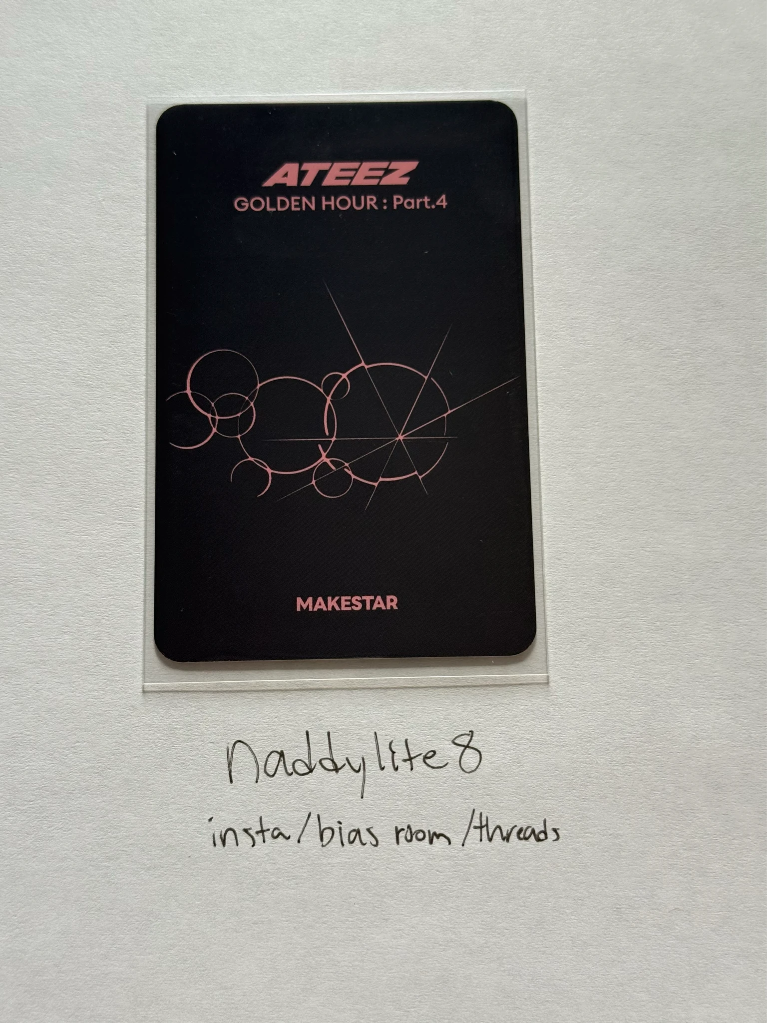 ATEEZ Jongho ATEEZ - Jongho - Golden Hour : Part.4 Album pob (pre-order benefit) makestar lucky draw poca album video call (fancall) listing photo 2