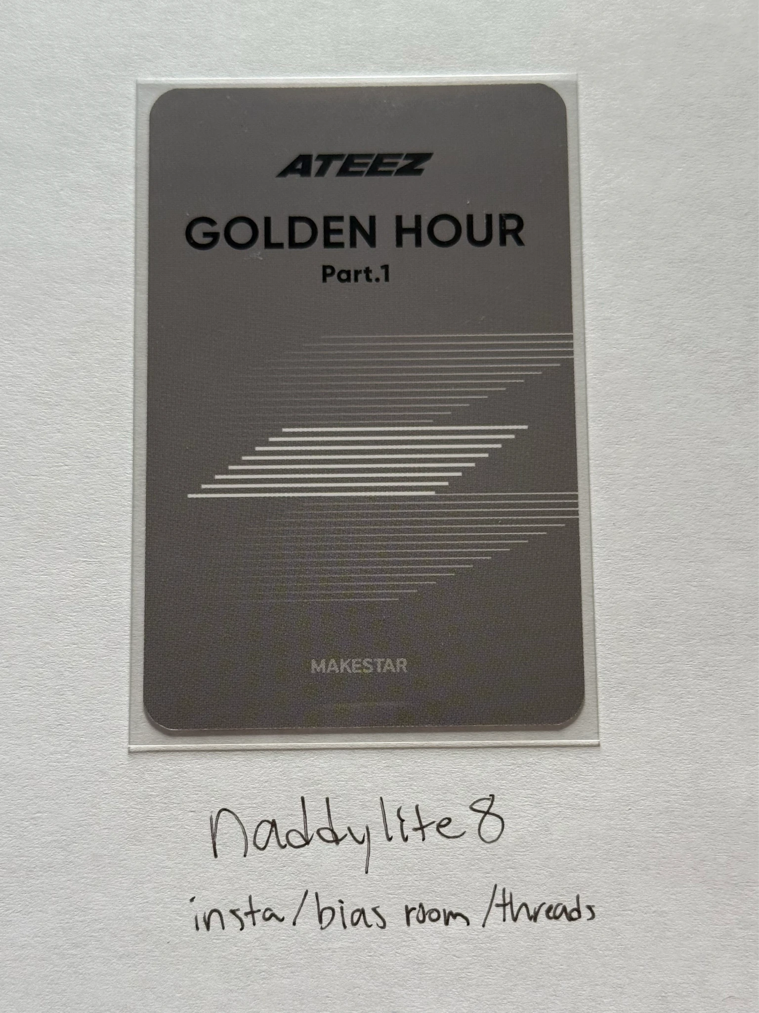 ATEEZ Jongho ATEEZ - Jongho - Golden Hour : Part.1 Album makestar fansign wolf ver listing photo 2