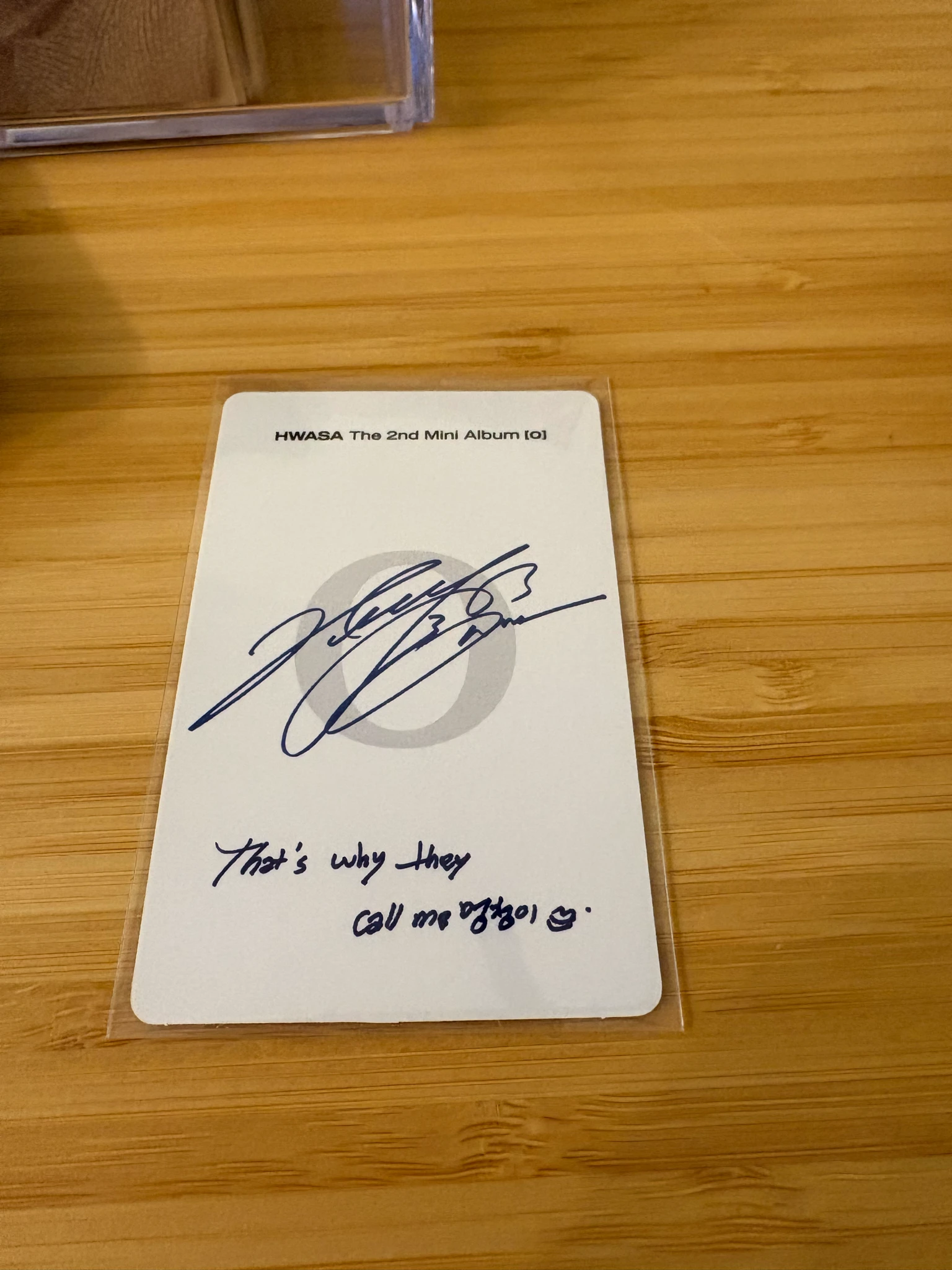 MAMAMOO Hwasa MAMAMOO - Hwasa - O! Album album photocard solo album listing photo 2