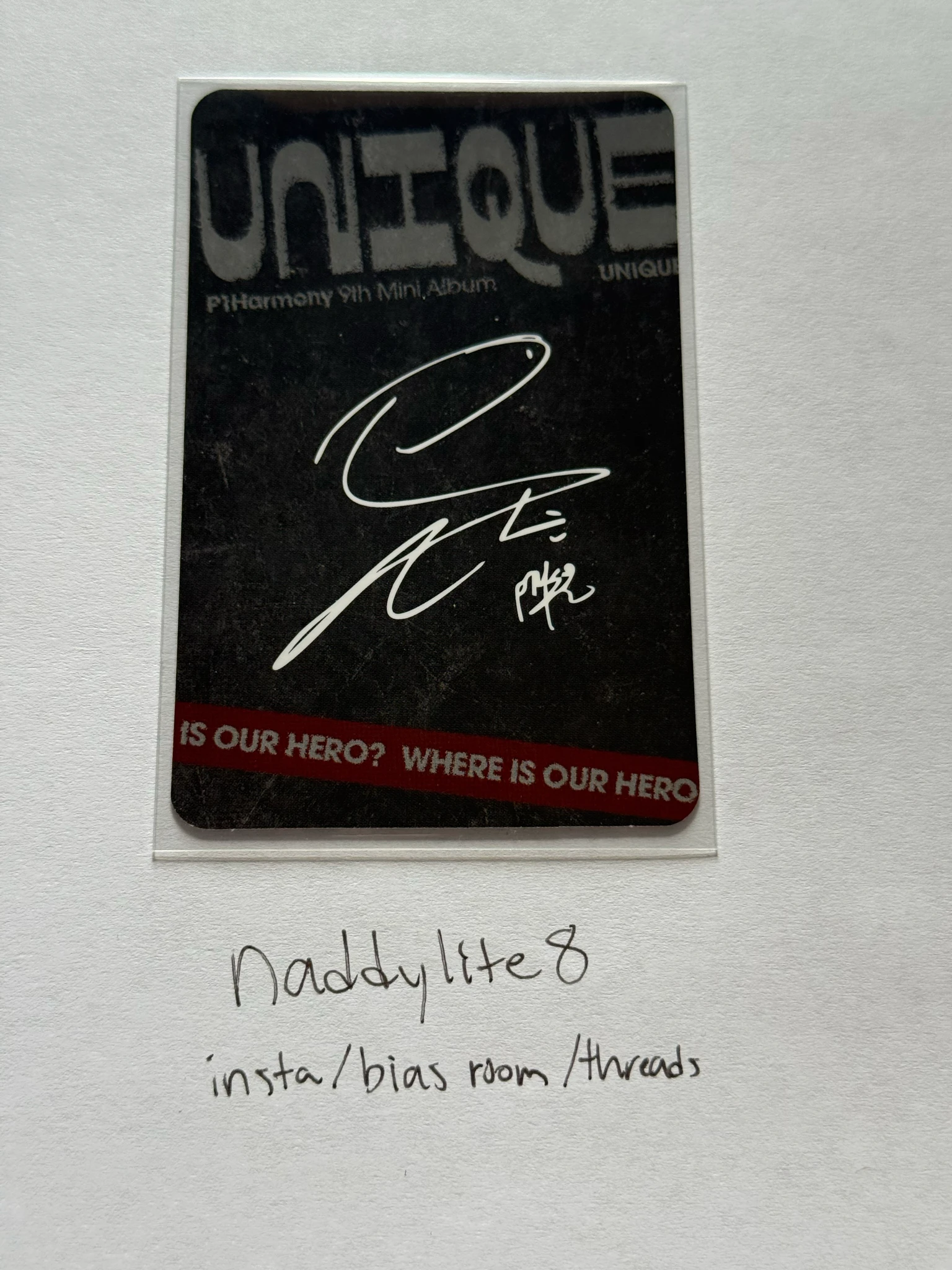 P1Harmony Soul P1Harmony - Soul - UNIQUE Album album photocard listing photo 2