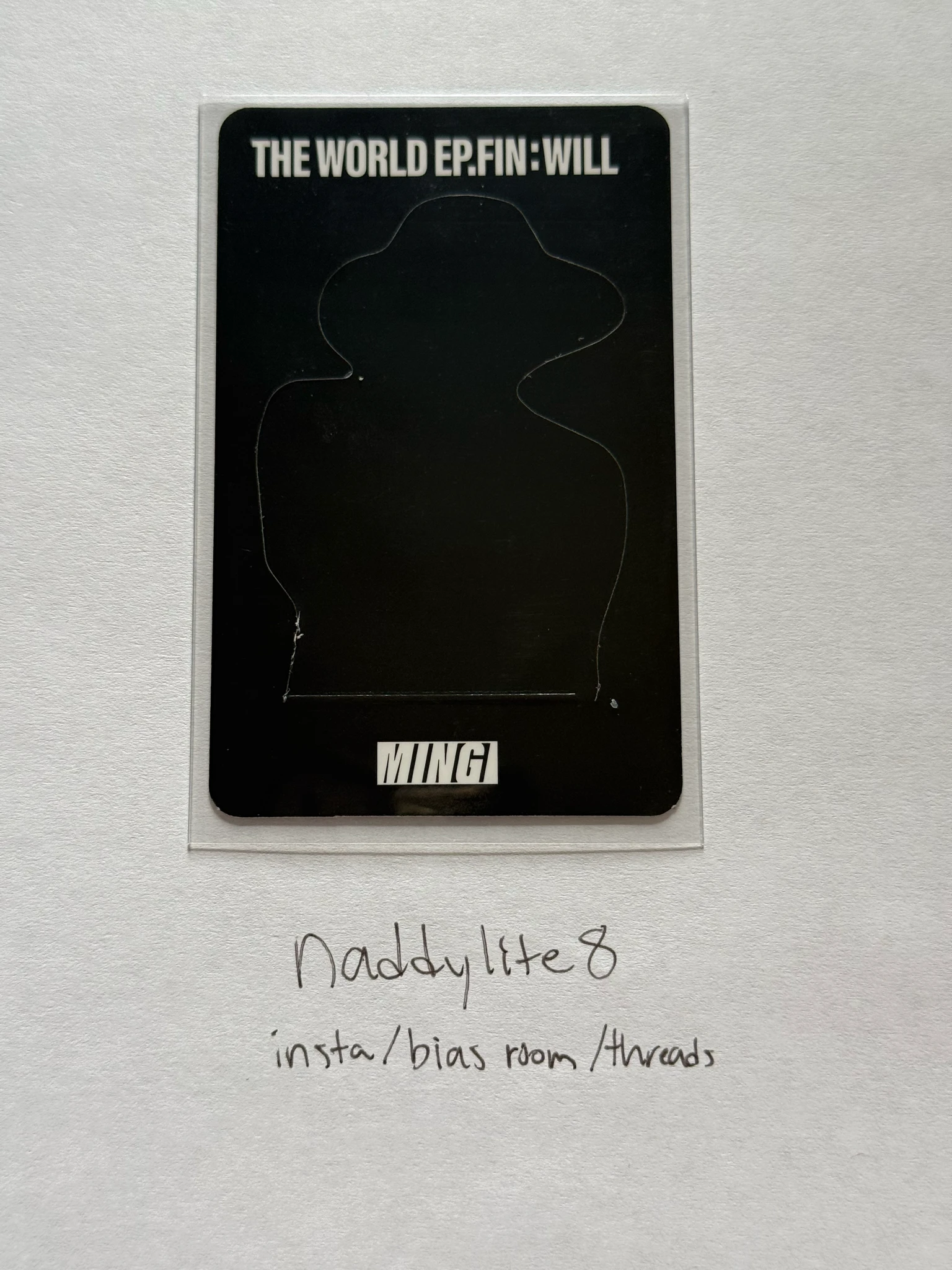 ATEEZ Mingi ATEEZ - Mingi - THE WORLD EP.FIN: WILL Album album inclusion platform version standee listing photo 2