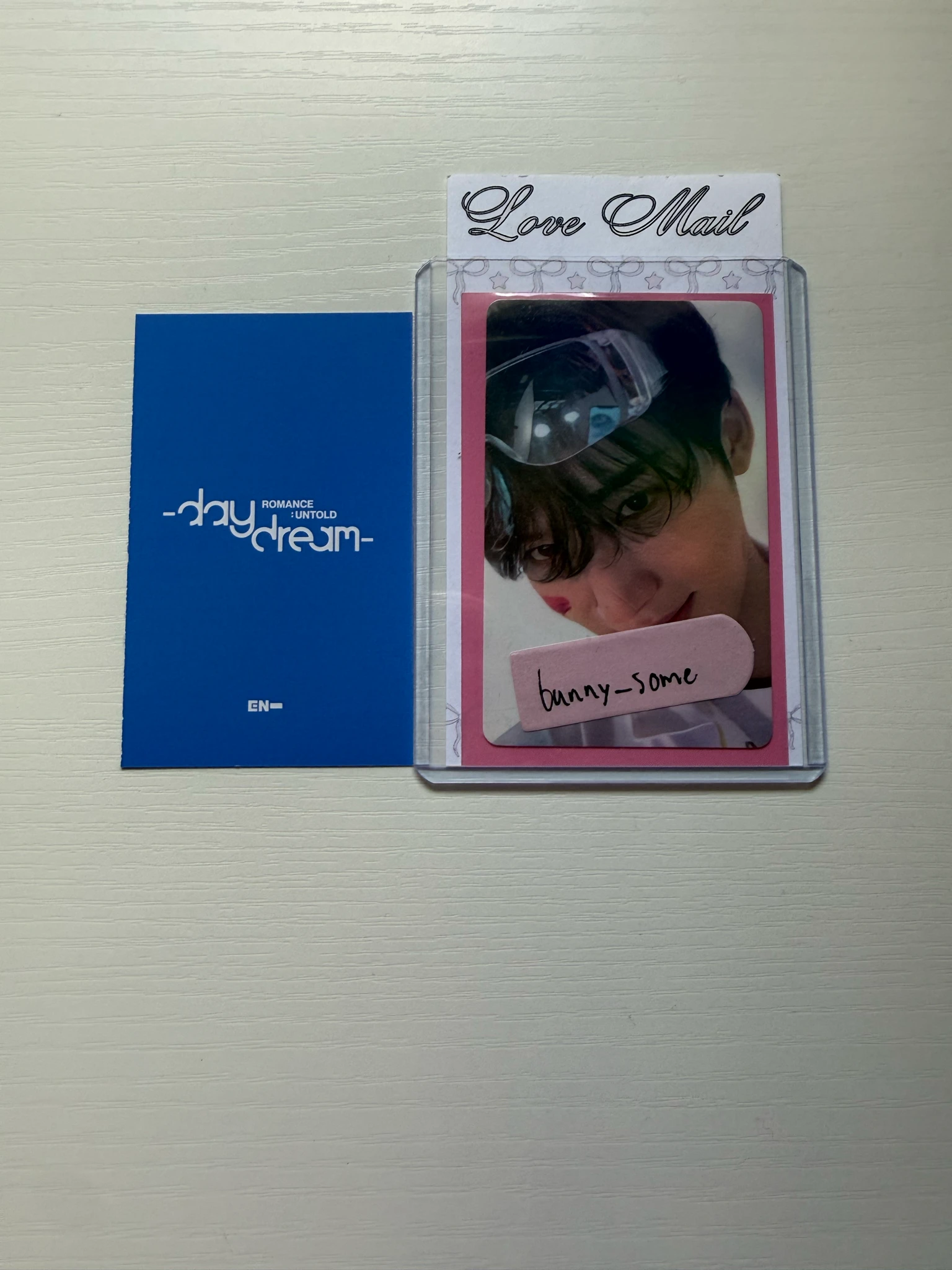 ENHYPEN Evan (Heeseung) ENHYPEN - Heeseung - ROMANCE: UNTOLD-DAYDREAM- Album weverse album version album photocard photocard set weverse horizontal polaroid listing photo 2