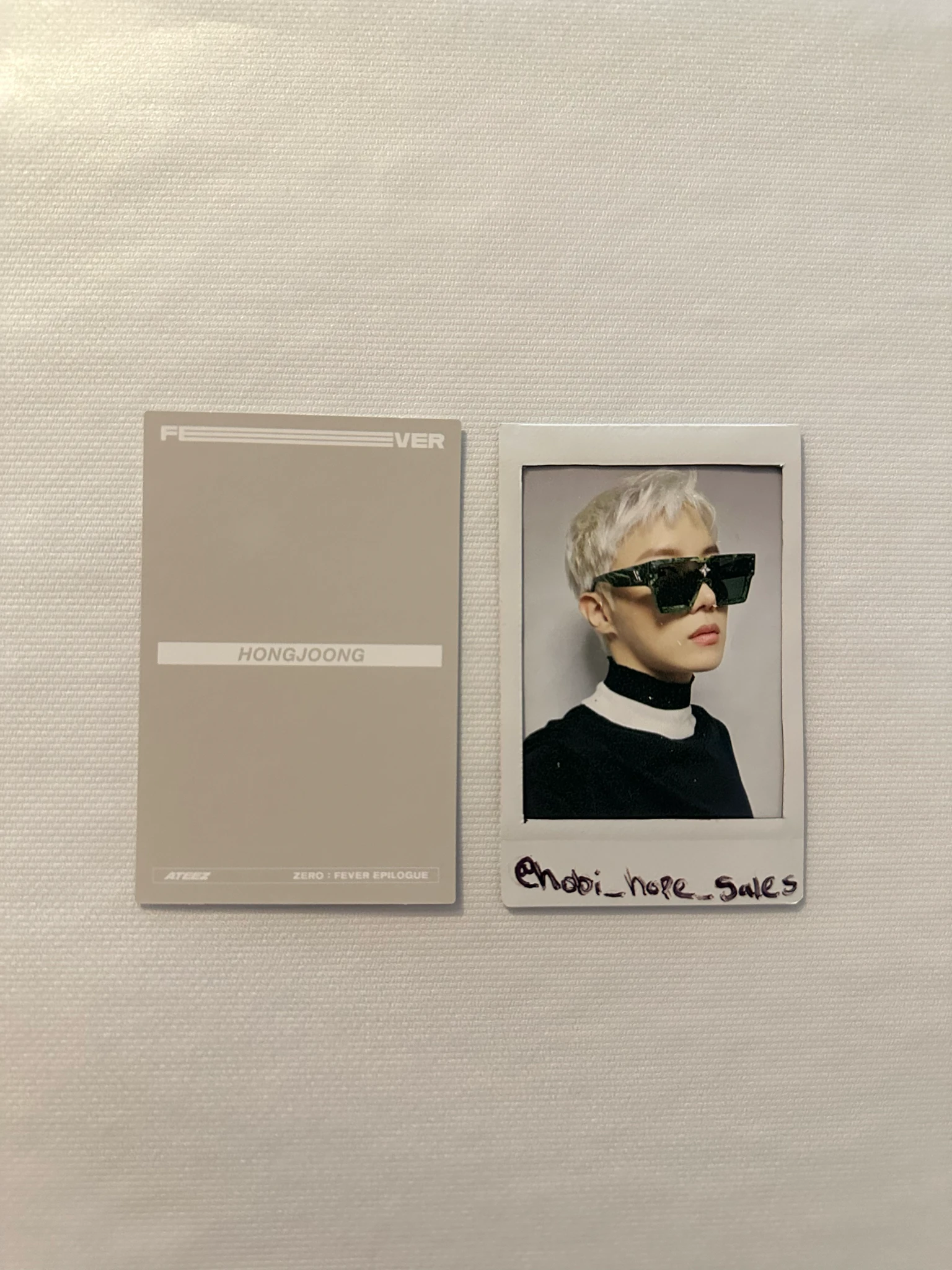 ATEEZ Hongjoong ATEEZ - Hongjoong - ZERO : FEVER EPILOGUE Album album photocard A version limited version listing photo 2