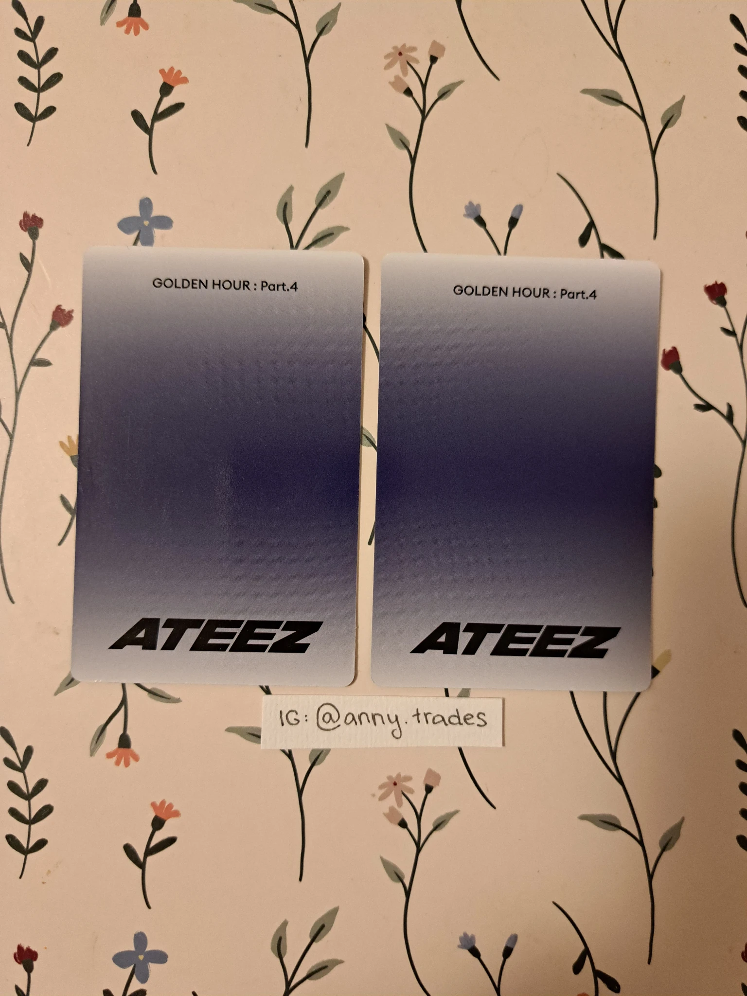 ATEEZ Jongho ATEEZ - Jongho - Golden Hour : Part.4 Album album photocard poca album listing photo 2