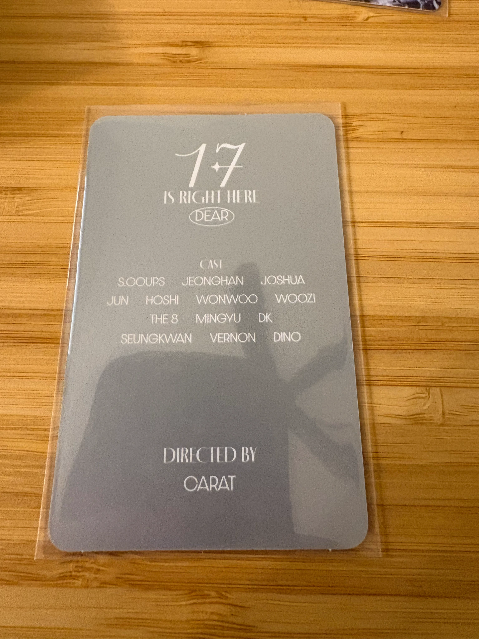 SEVENTEEN Vernon SEVENTEEN - Vernon - 17 IS RIGHT HERE Album carat ver. listing photo 2