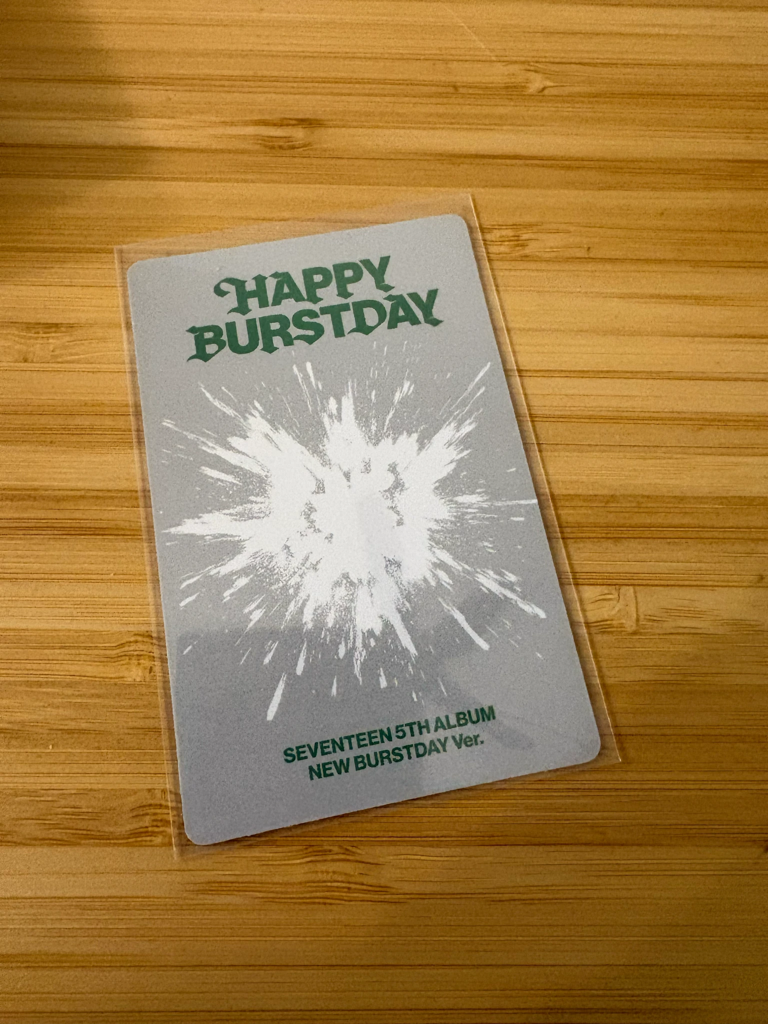 SEVENTEEN Woozi SEVENTEEN - Woozi - HAPPY BURSTDAY Album album photocard new burstday version listing photo 2