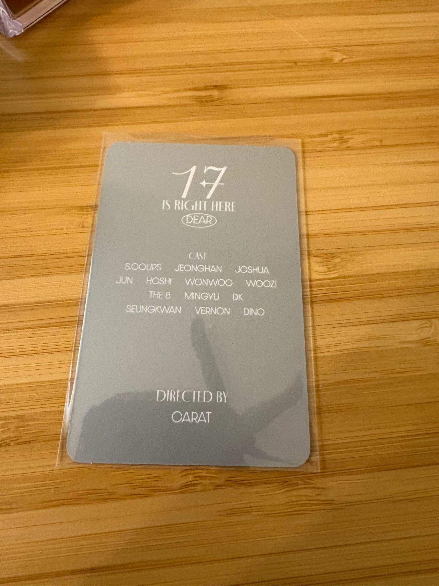 SEVENTEEN Hoshi SEVENTEEN - Hoshi - 17 IS RIGHT HERE Album album photocard carat version listing photo 2