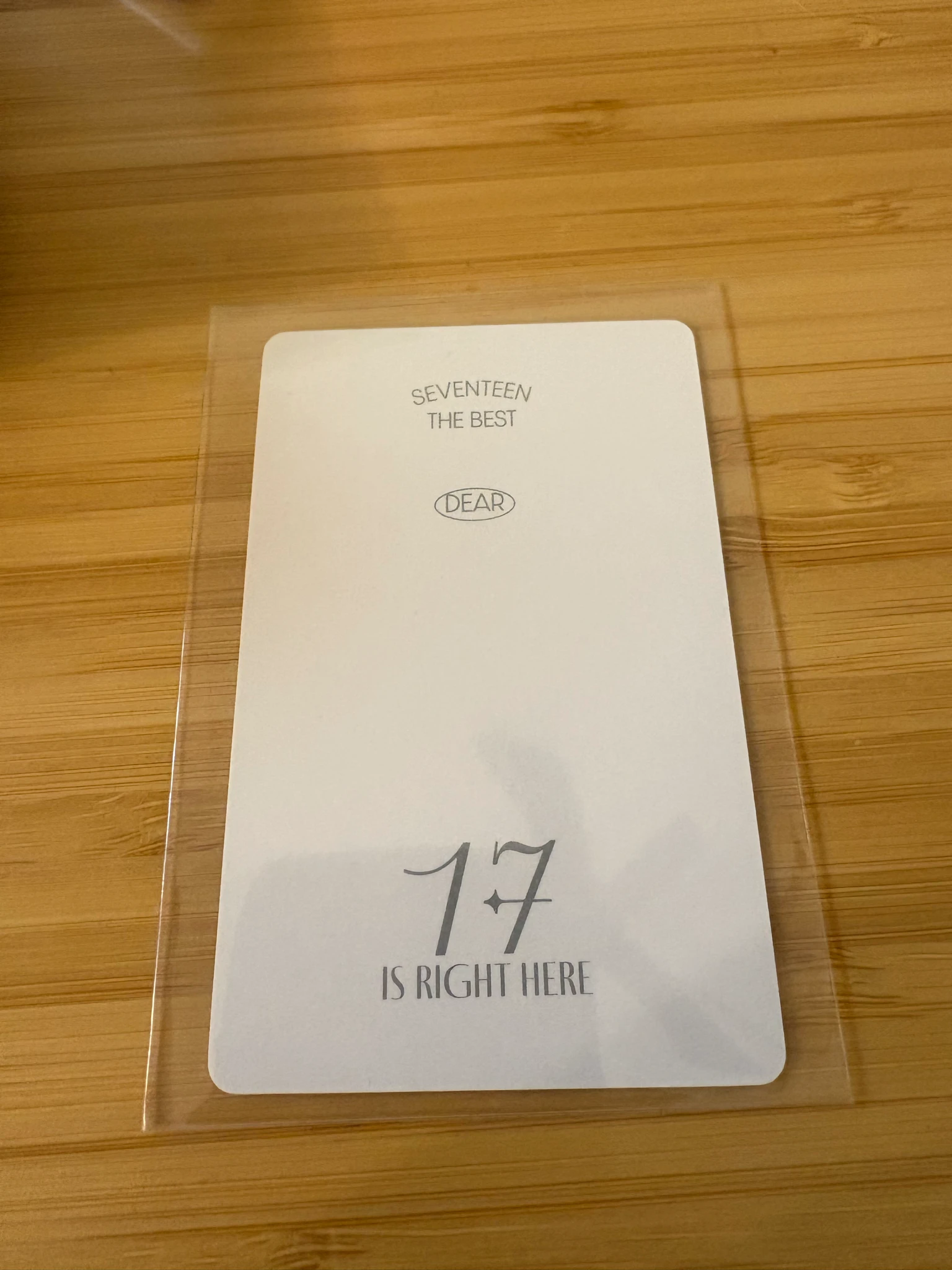 SEVENTEEN Jeonghan SEVENTEEN - Jeonghan - 17 IS RIGHT HERE Album photocard set carat version dear version listing photo 2