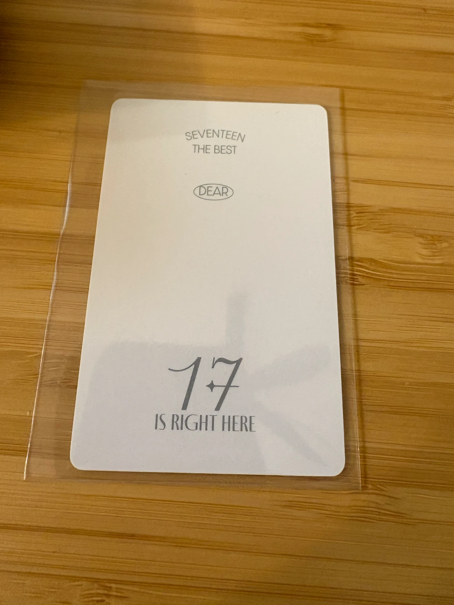 SEVENTEEN Jeonghan SEVENTEEN - Jeonghan - 17 IS RIGHT HERE Album photocard set carat version dear version listing photo 2