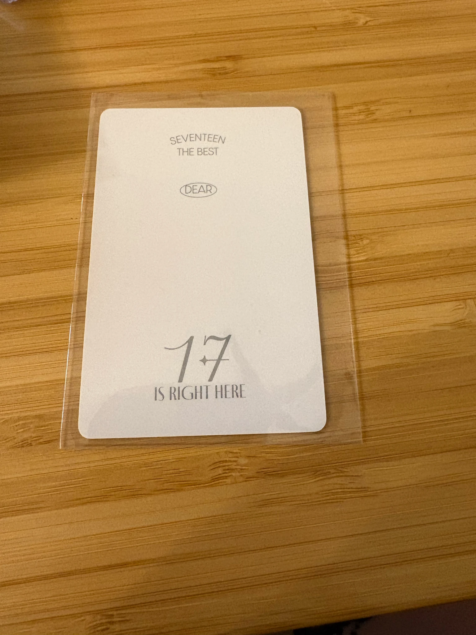 SEVENTEEN Jeonghan SEVENTEEN - Jeonghan - 17 IS RIGHT HERE Album photocard set carat version dear version listing photo 2