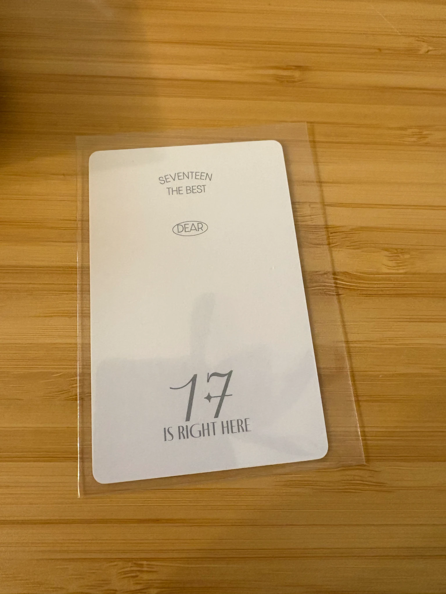 SEVENTEEN Jeonghan SEVENTEEN - Jeonghan - 17 IS RIGHT HERE Album photocard set carat version dear version listing photo 2