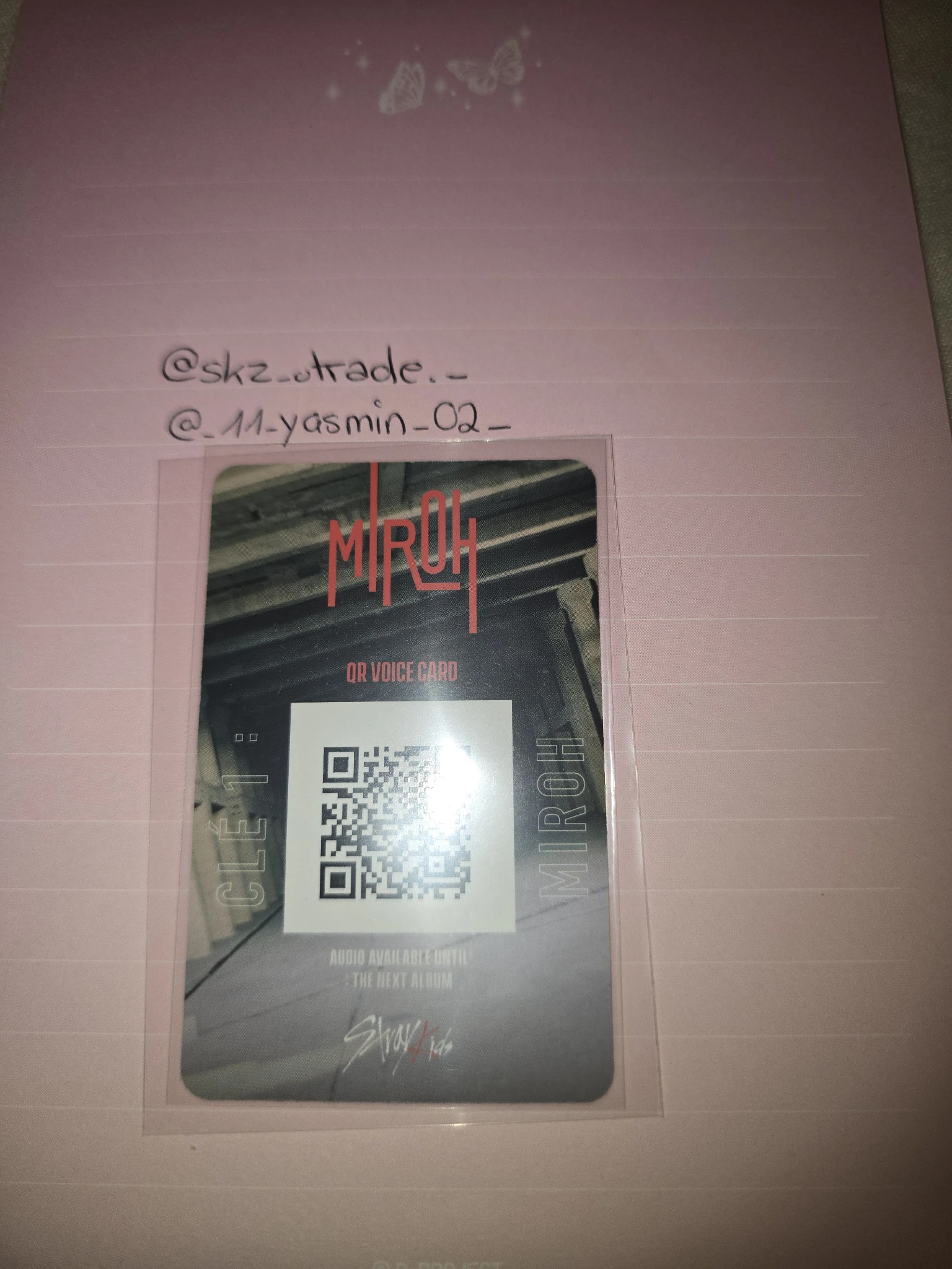 Stray Kids I.N Stray Kids - I.N - Clé 1: Miroh Album black border album photocard listing photo 2