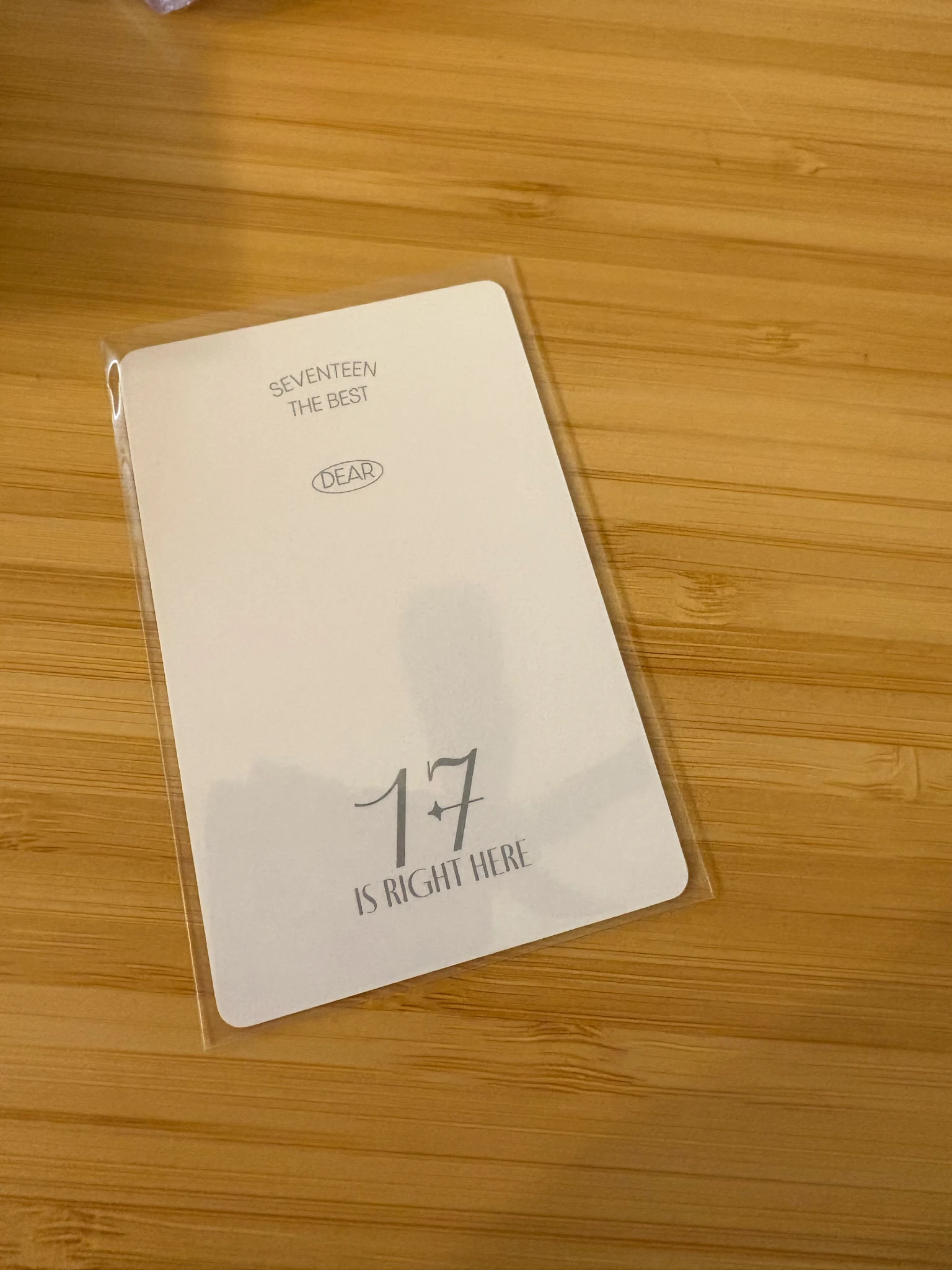 SEVENTEEN Jeonghan SEVENTEEN - Jeonghan - 17 IS RIGHT HERE Album photocard set carat version dear version listing photo 2