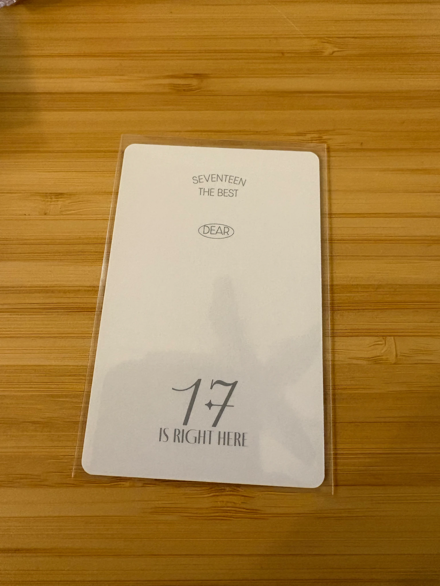 SEVENTEEN Jun SEVENTEEN - Jun - 17 IS RIGHT HERE Album photocard set album photocard carat version listing photo 2