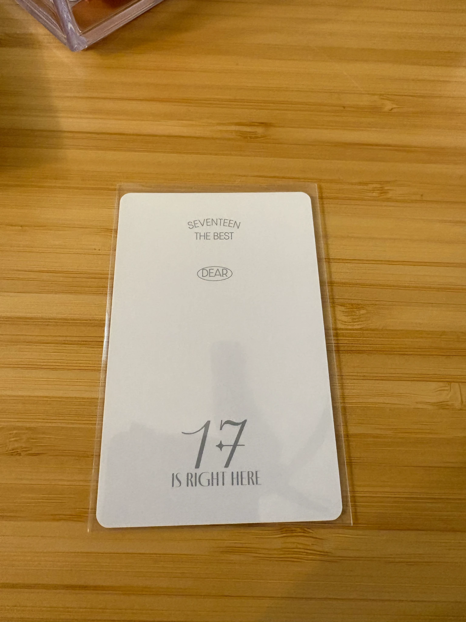 SEVENTEEN Jun SEVENTEEN - Jun - 17 IS RIGHT HERE Album photocard set album photocard carat version listing photo 2