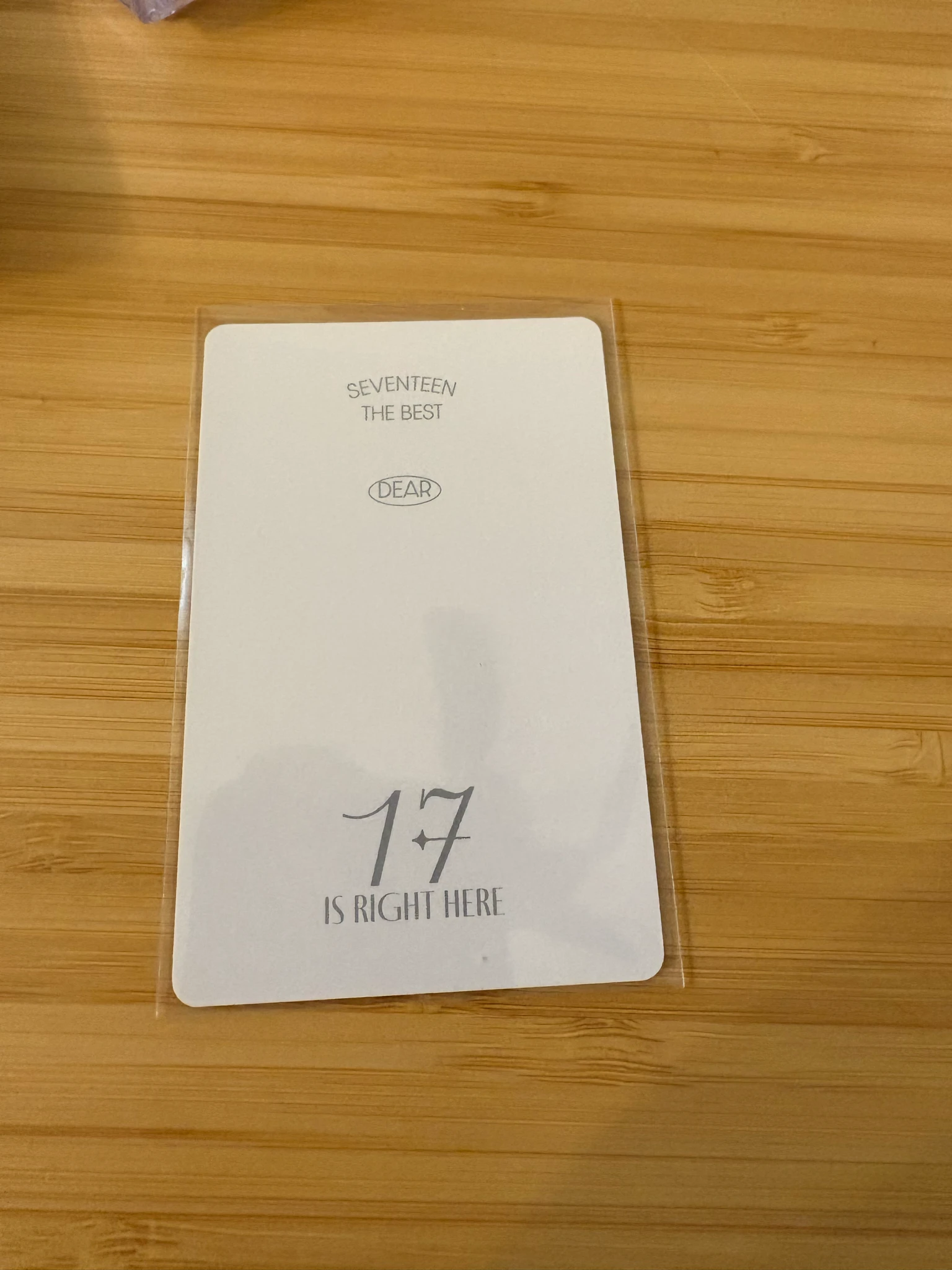 SEVENTEEN Jun SEVENTEEN - Jun - 17 IS RIGHT HERE Album photocard set album photocard carat version listing photo 2
