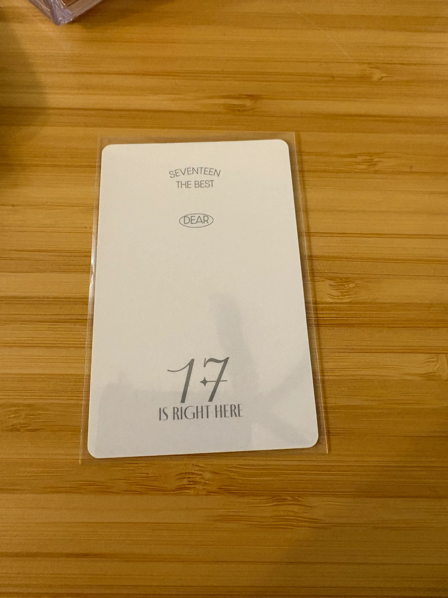 SEVENTEEN Jun SEVENTEEN - Jun - 17 IS RIGHT HERE Album photocard set album photocard carat version listing photo 2