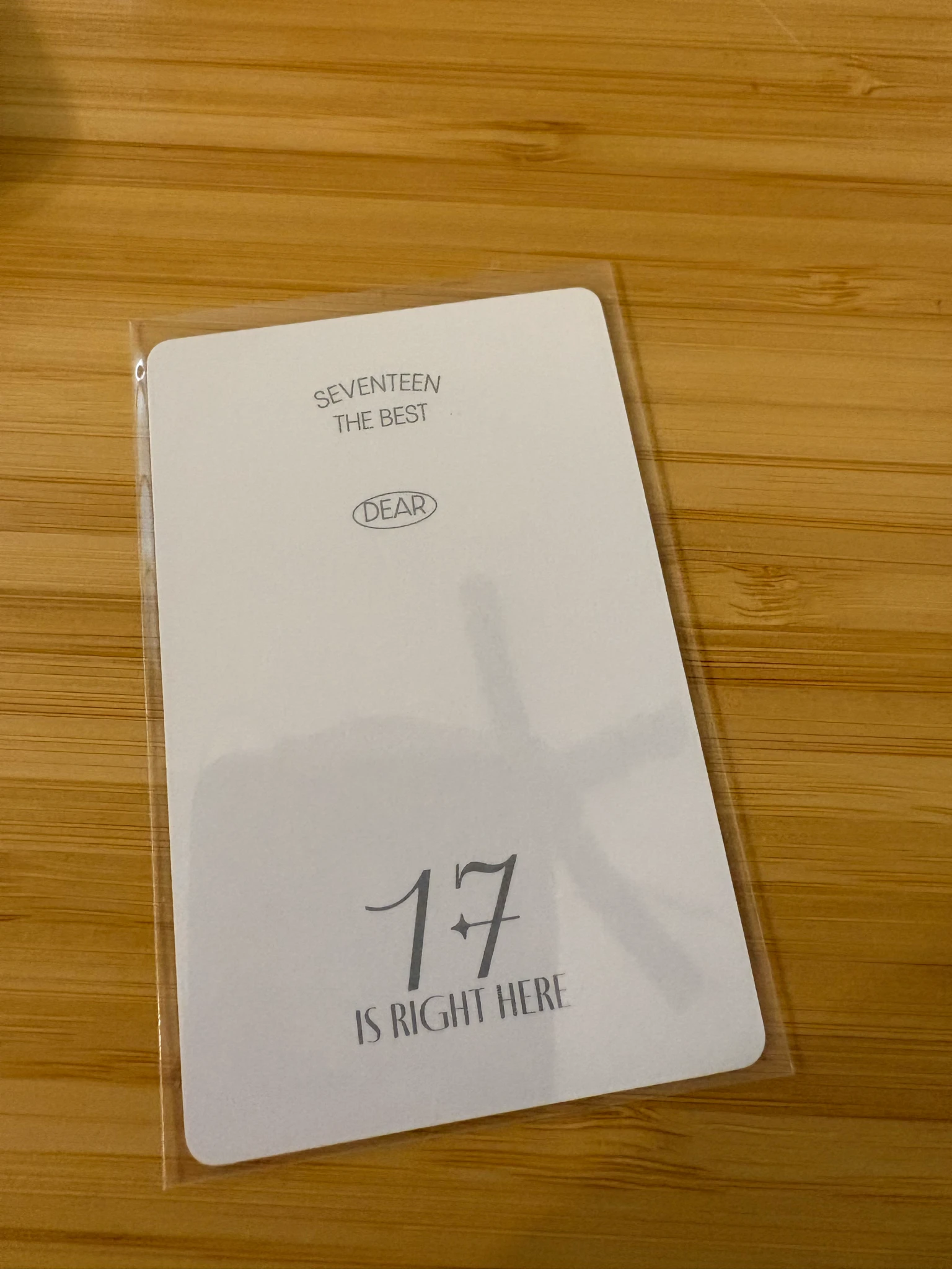 SEVENTEEN Jeonghan SEVENTEEN - Jeonghan - 17 IS RIGHT HERE Album photocard set carat version dear version listing photo 2