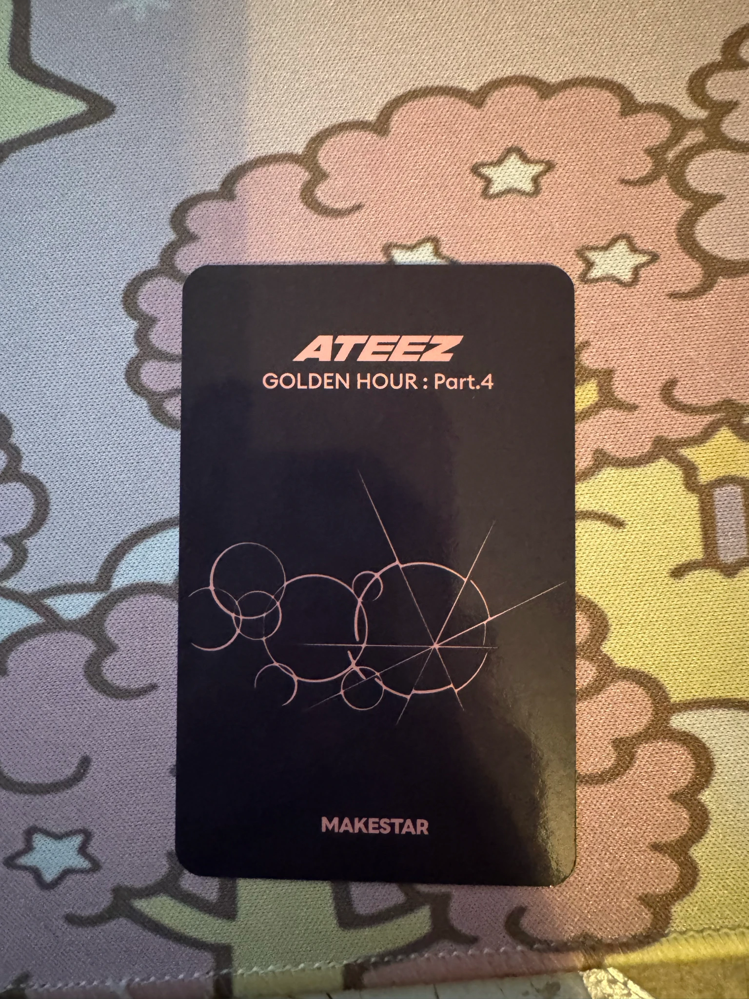 ATEEZ Wooyoung ATEEZ - Wooyoung - Golden Hour : Part.4 Album makestar video call (fancall) pob (pre-order benefit) poca album listing photo 2