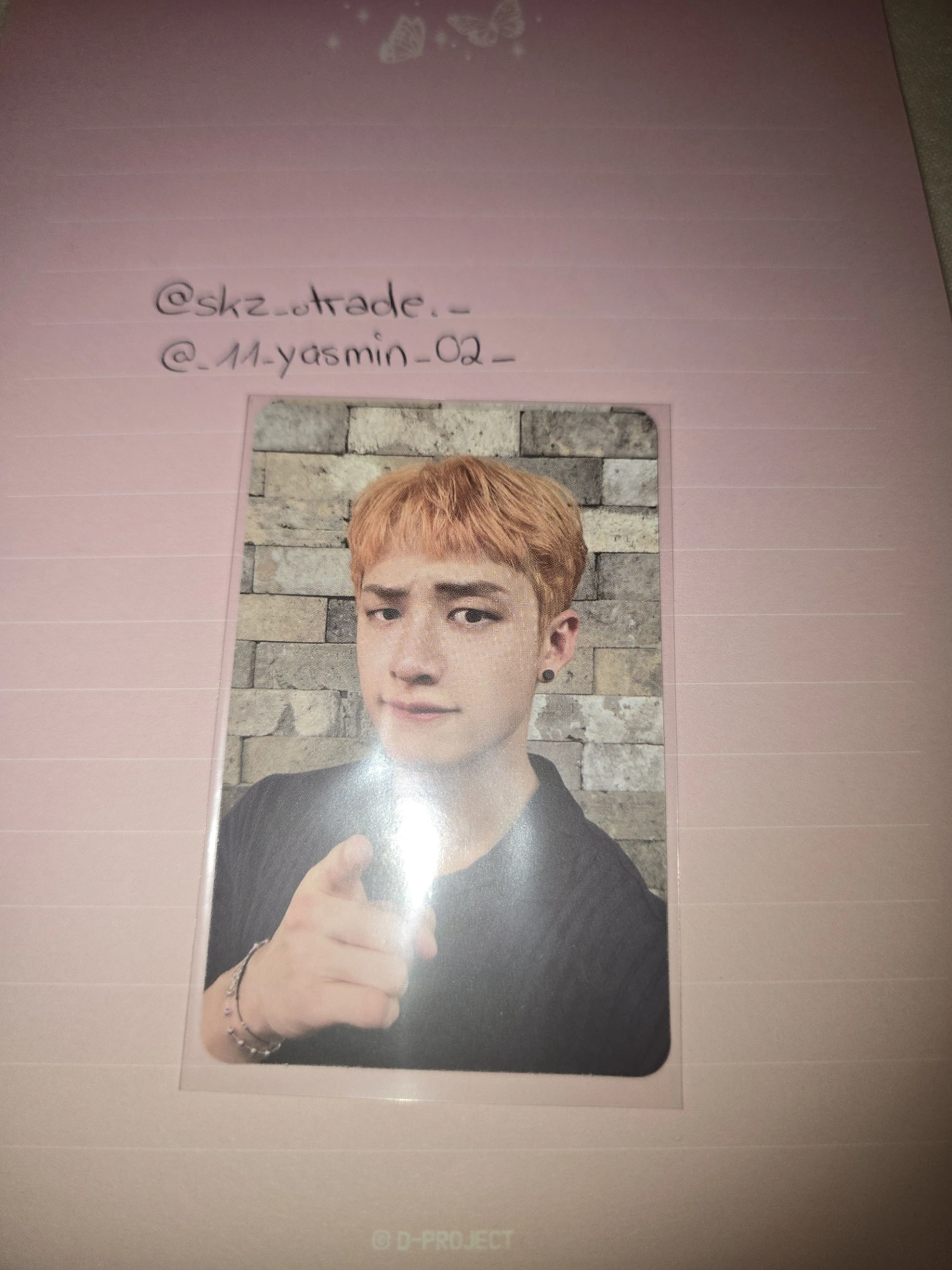 Stray Kids Bang Chan Stray Kids - Bang Chan - Oddinary Album album photocard double-sided Bang Chan listing photo 2