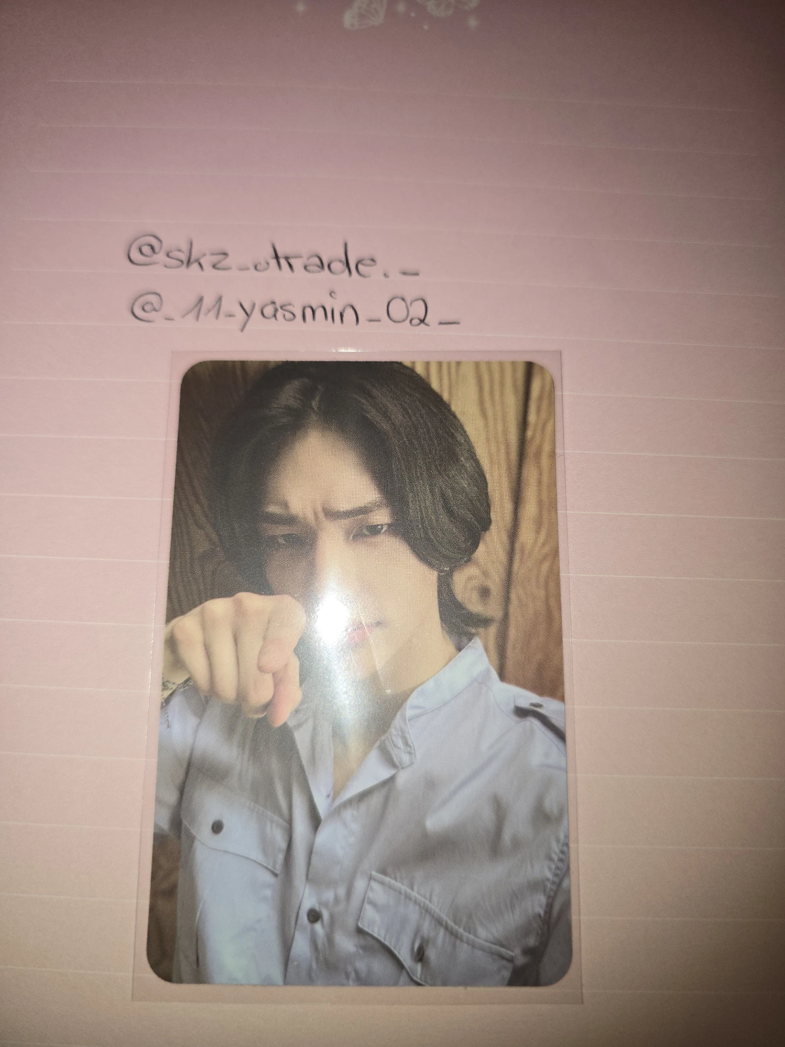 Stray Kids Hyunjin Stray Kids - Hyunjin - NoEasy Album album photocard double-sided front side listing photo 2