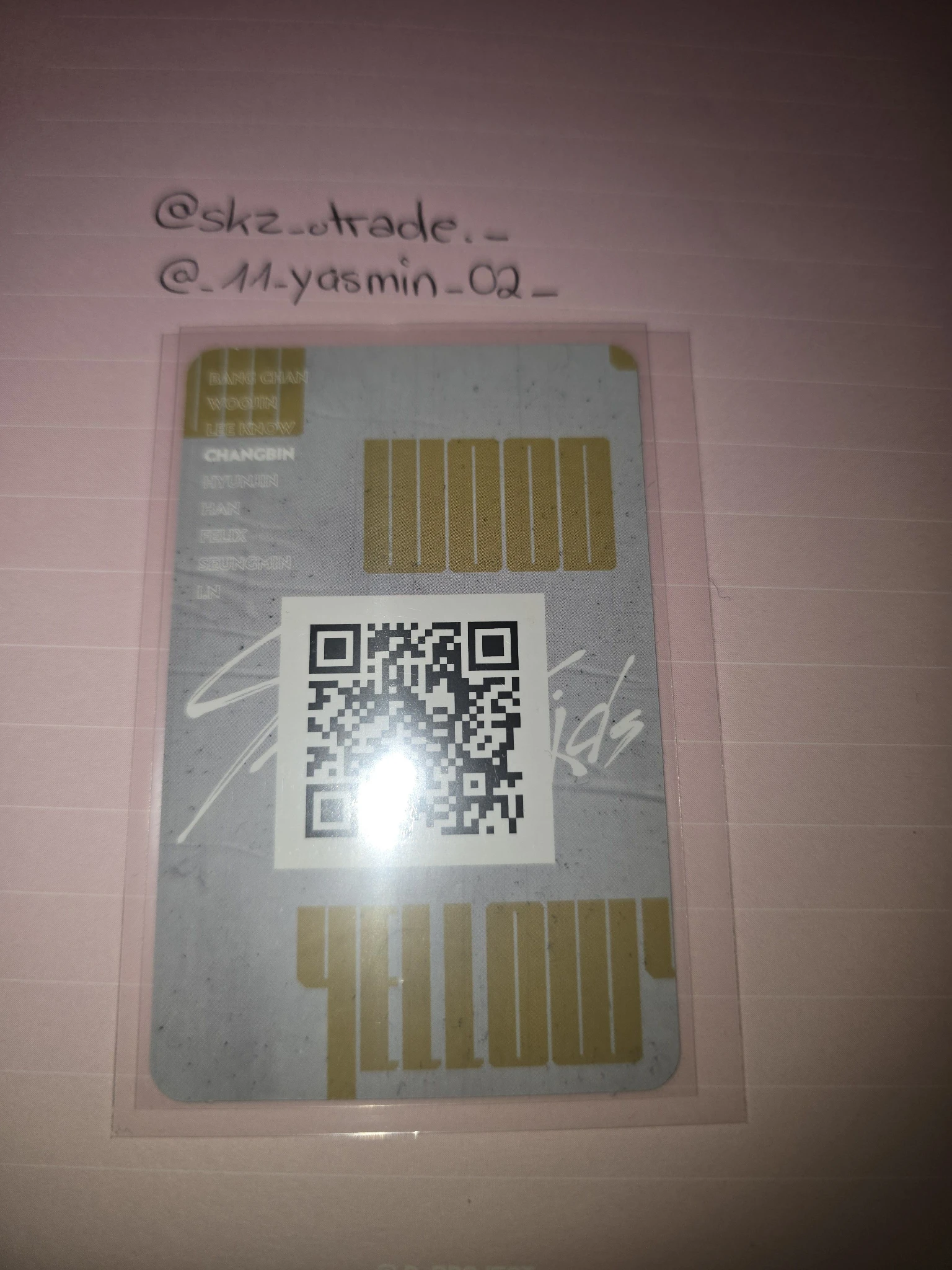 Stray Kids Changbin Stray Kids - Changbin - Clé 2: Yellow Wood Album album photocard concept version listing photo 2