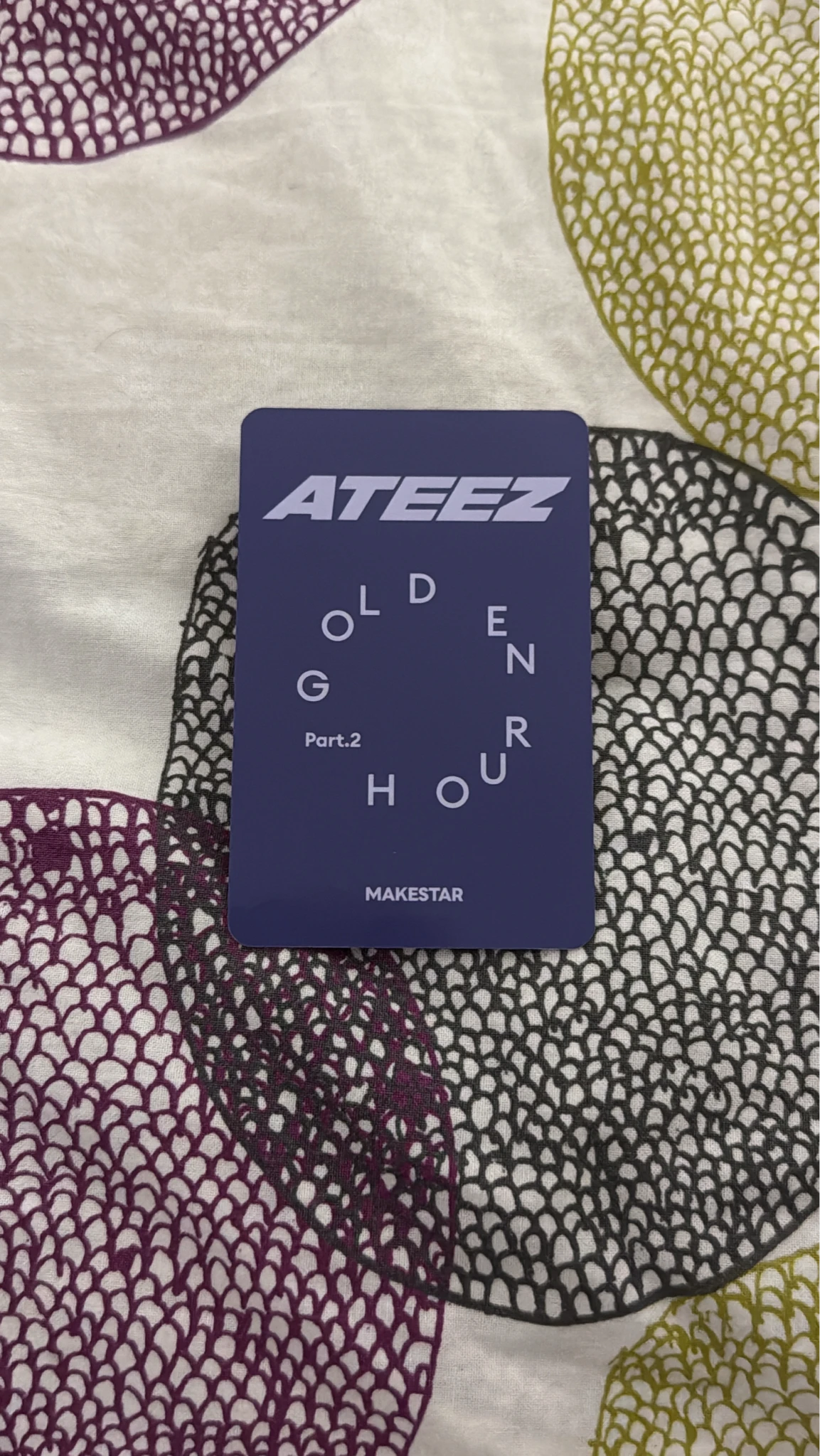 ATEEZ Mingi ATEEZ - Mingi - Golden Hour : Part 2 Album makestar lucky draw listing photo 2