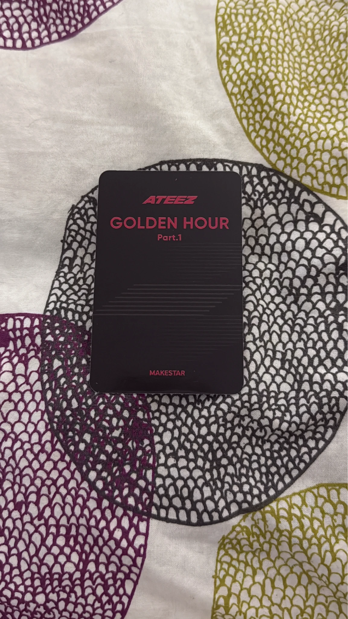 ATEEZ Mingi ATEEZ - Mingi - Golden Hour : Part.1 Album makestar lucky draw listing photo 2