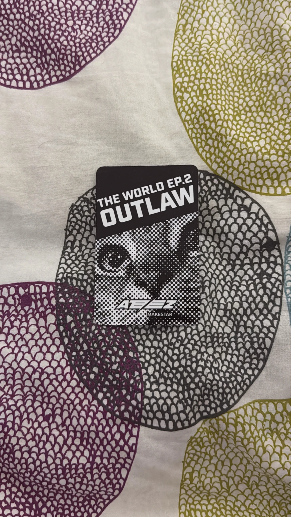 ATEEZ Mingi ATEEZ - Mingi - THE WORLD EP.2 : OUTLAW Album makestar lucky draw black cat version listing photo 2