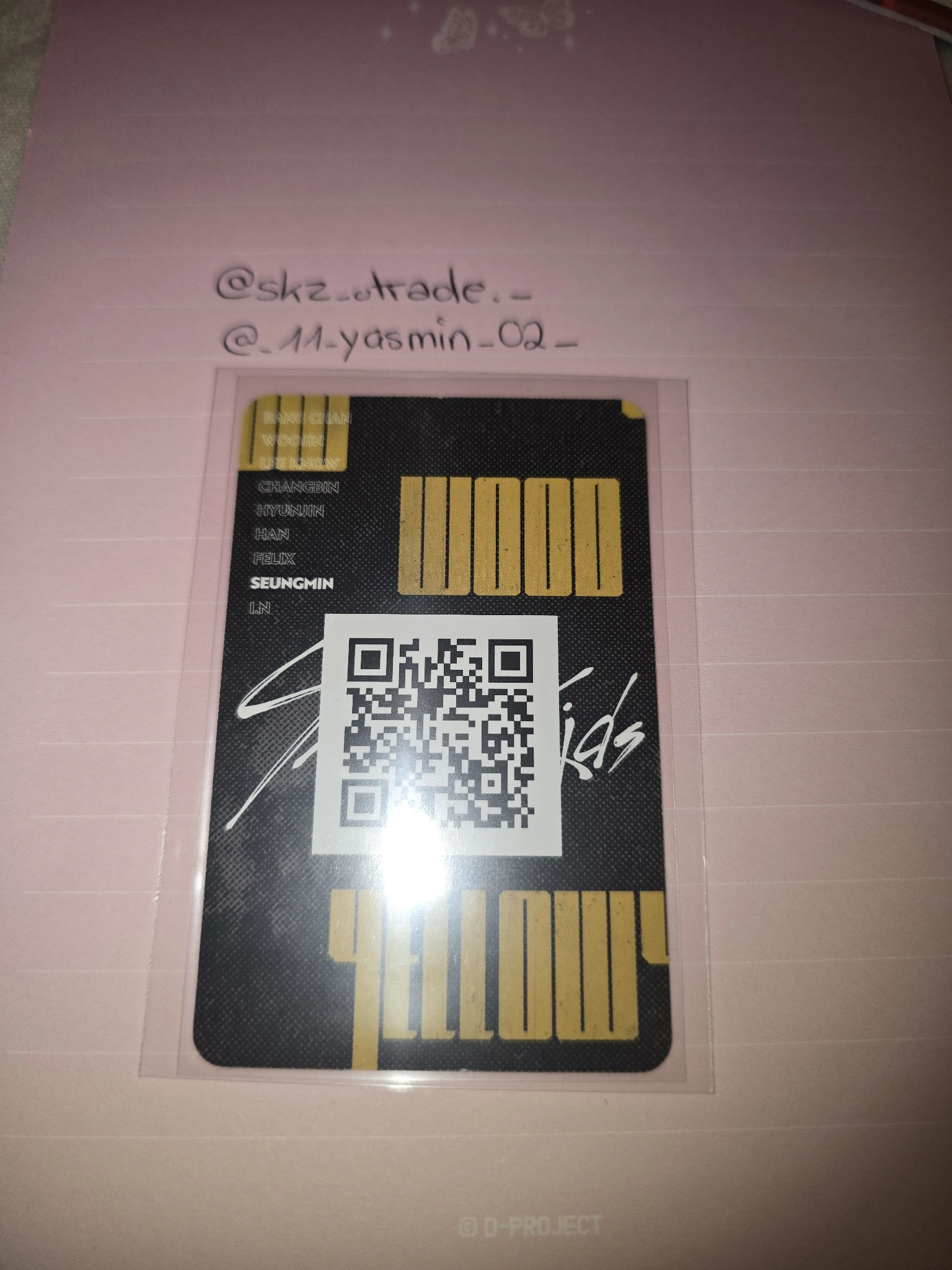 Stray Kids Seungmin Stray Kids - Seungmin - Clé 2: Yellow Wood Album album photocard indoor ver. listing photo 2