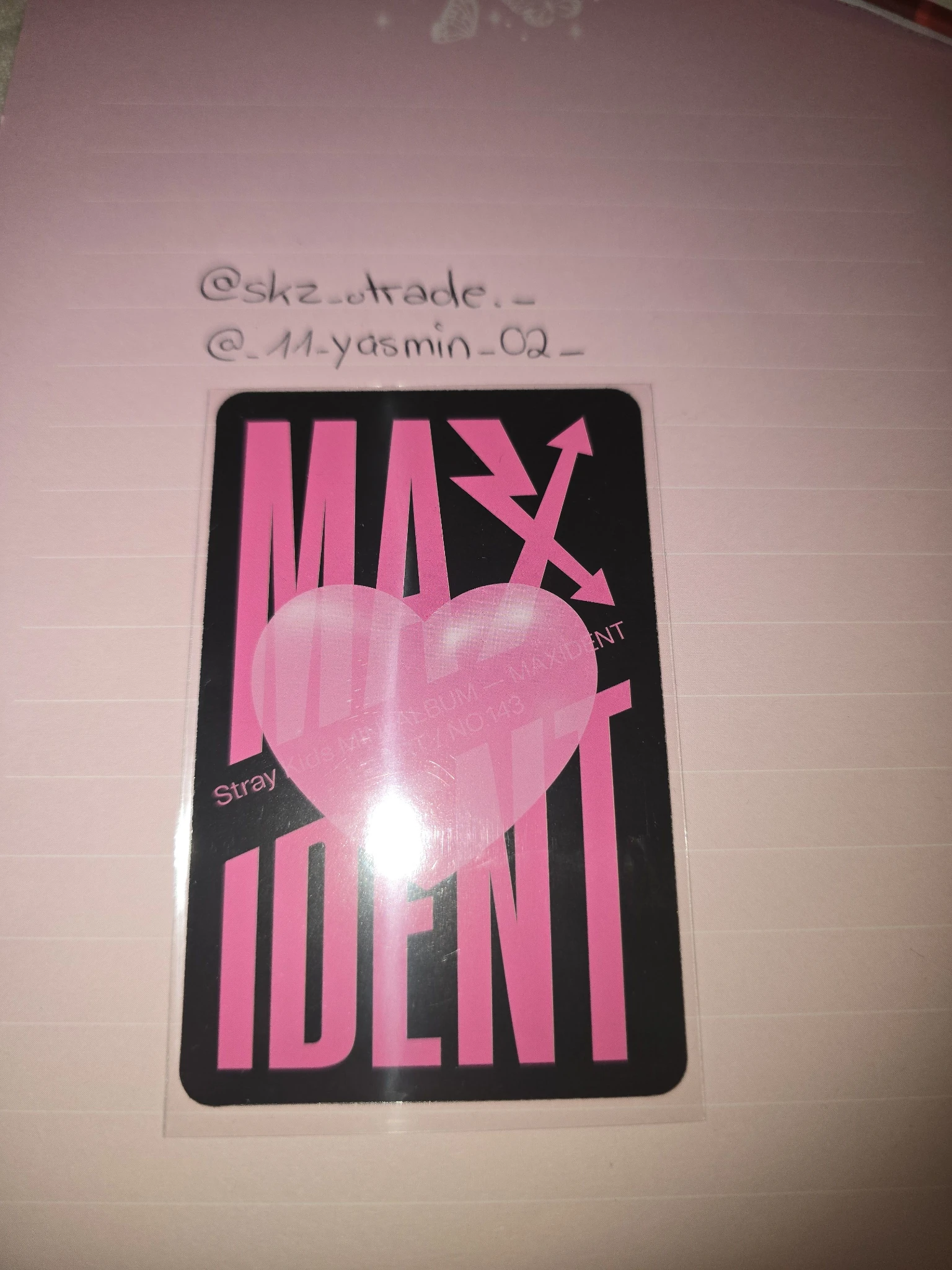 Stray Kids Bang Chan Stray Kids - Bang Chan - Maxident Album c ver. album photocard Bang Chan listing photo 2