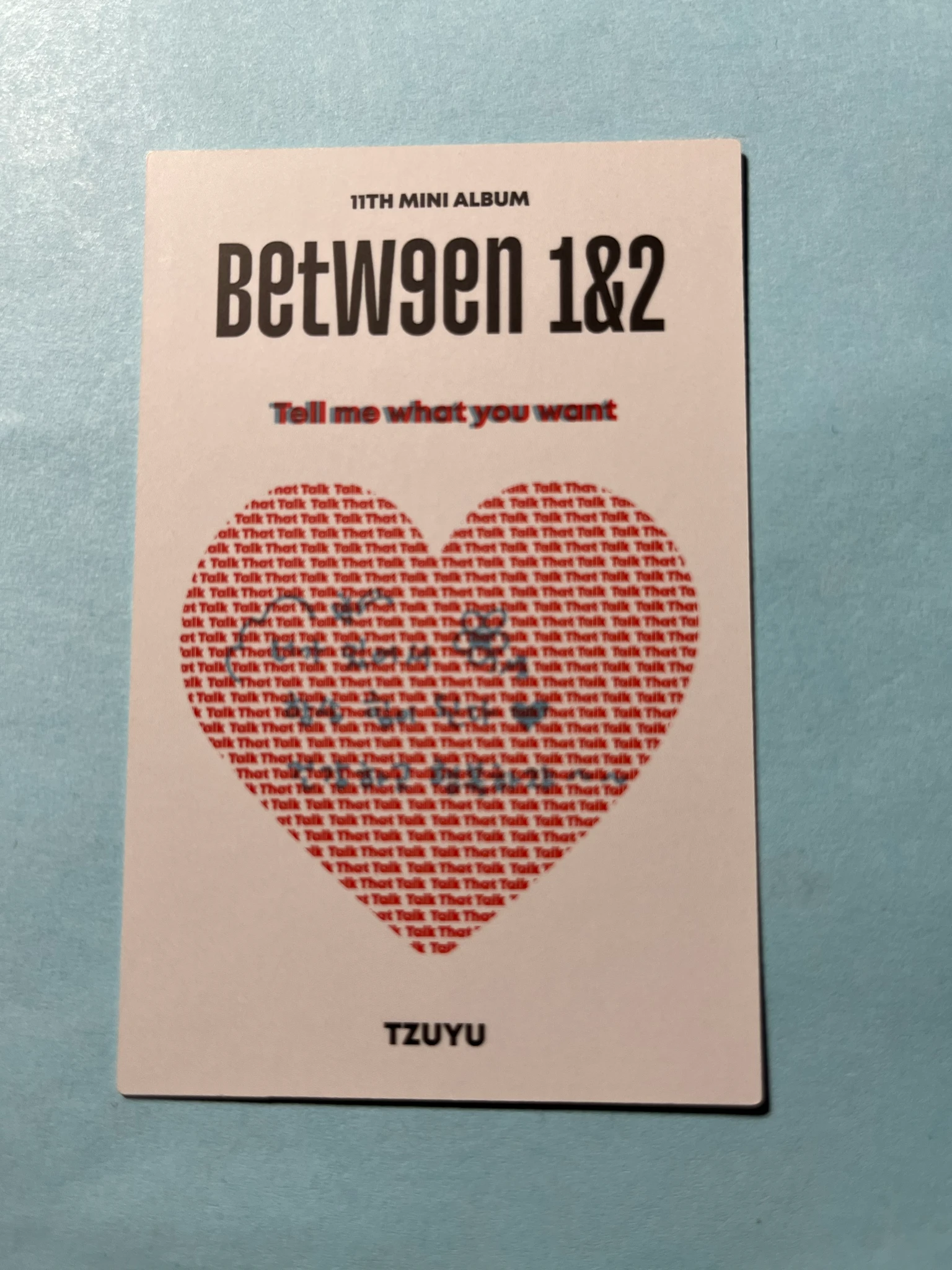 TWICE Tzuyu TWICE-Tzuyu-Album-BETWEEN 1&2 listing photo 2