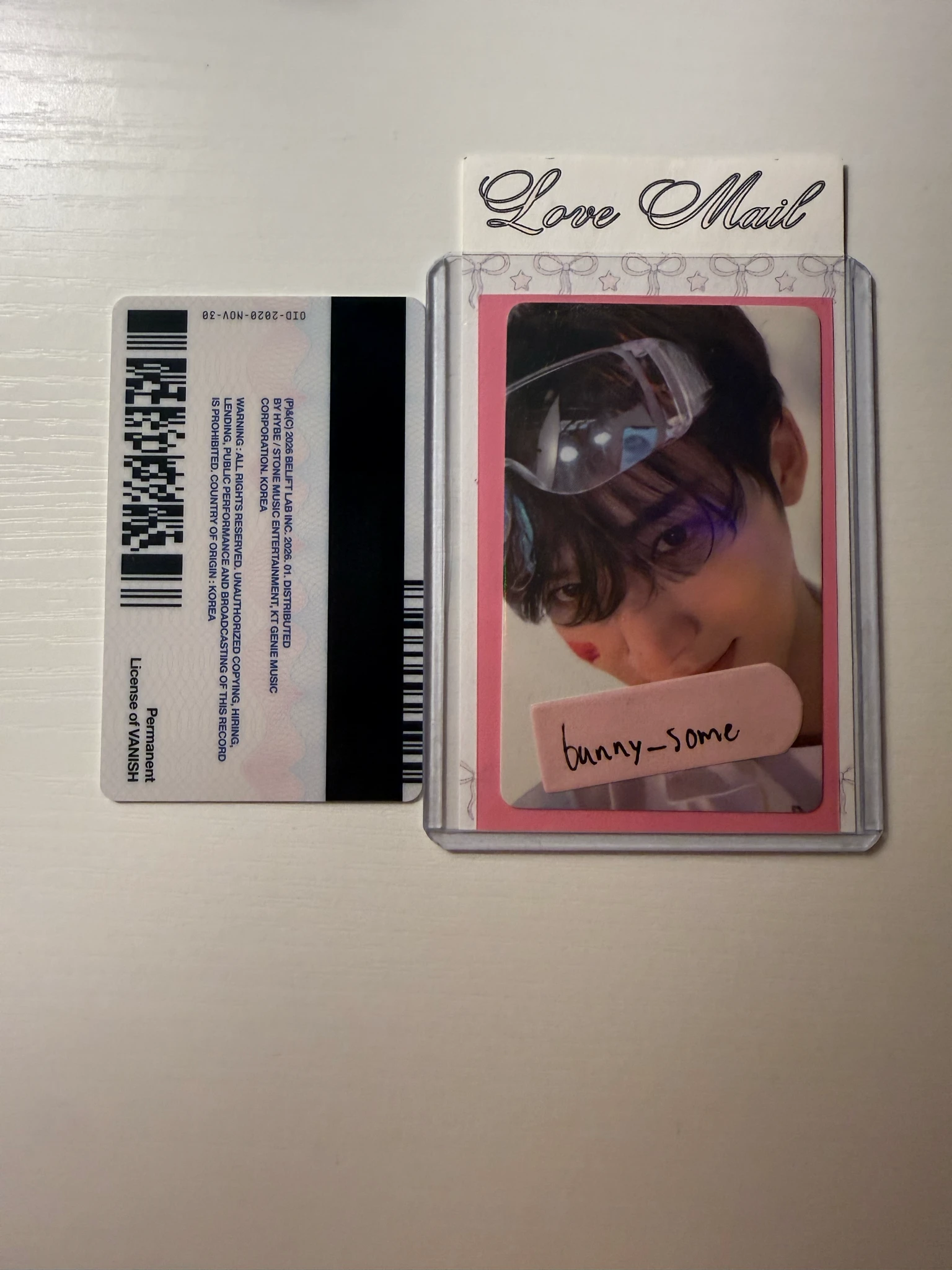 ENHYPEN Jake ENHYPEN - Jake - THE SIN: VANISH Album fugitives version album photocard korean album id card listing photo 2