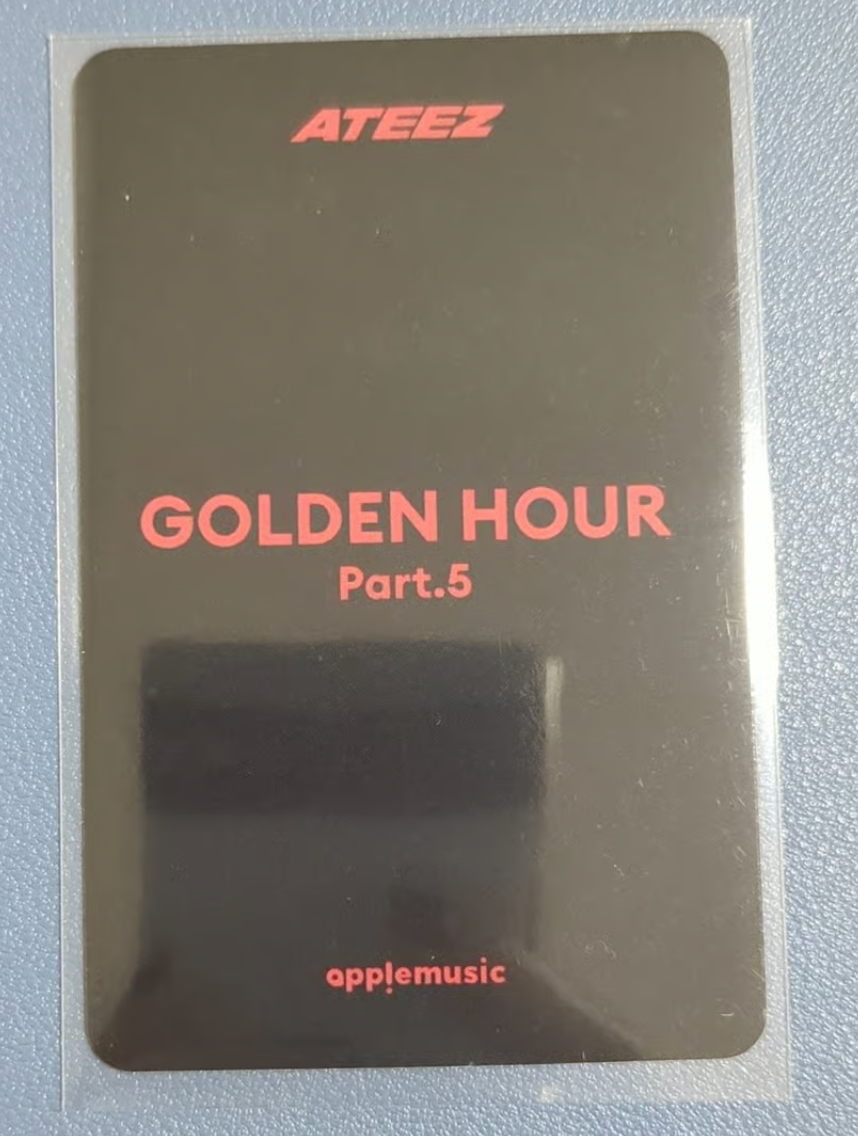 ATEEZ Hongjoong ATEEZ - Hongjoong - GOLDEN HOUR : Part.5 Album apple music pob (pre-order benefit) listing photo 2